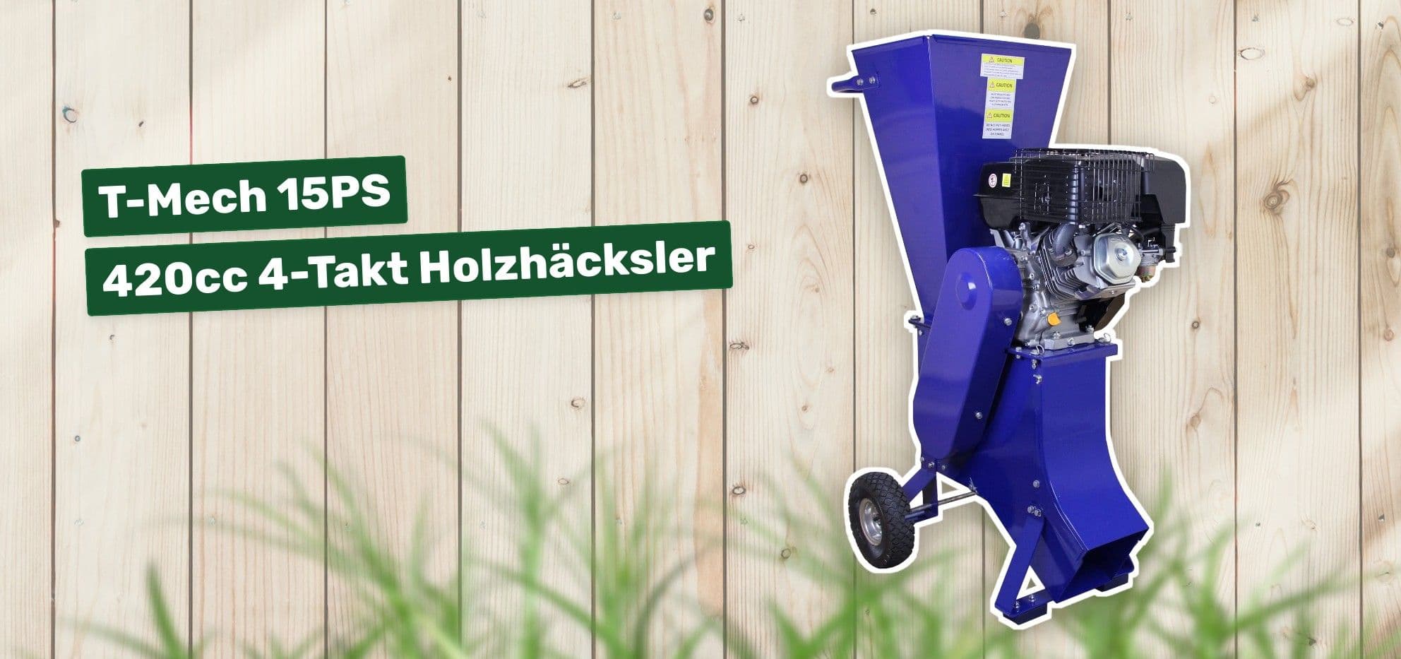 T-Mech 15PS 420cc 4-Takt Holzhäcksler