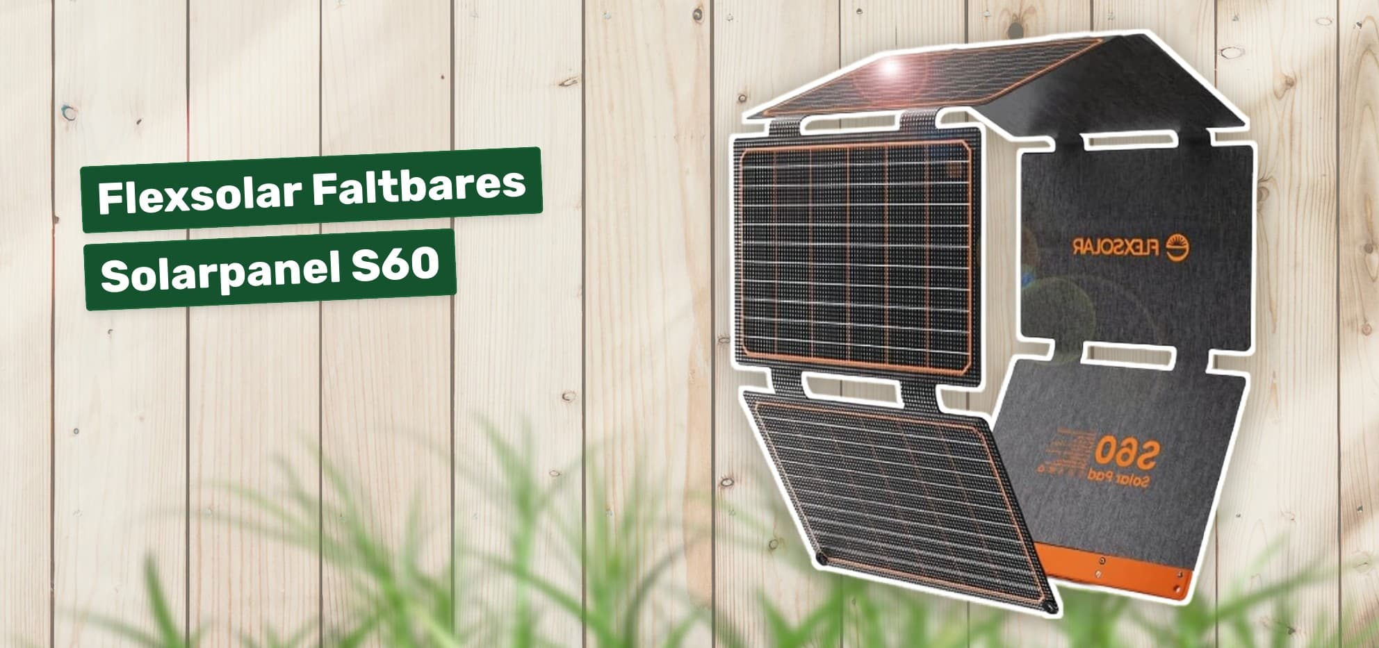 Flexsolar Faltbares Solarpanel S60