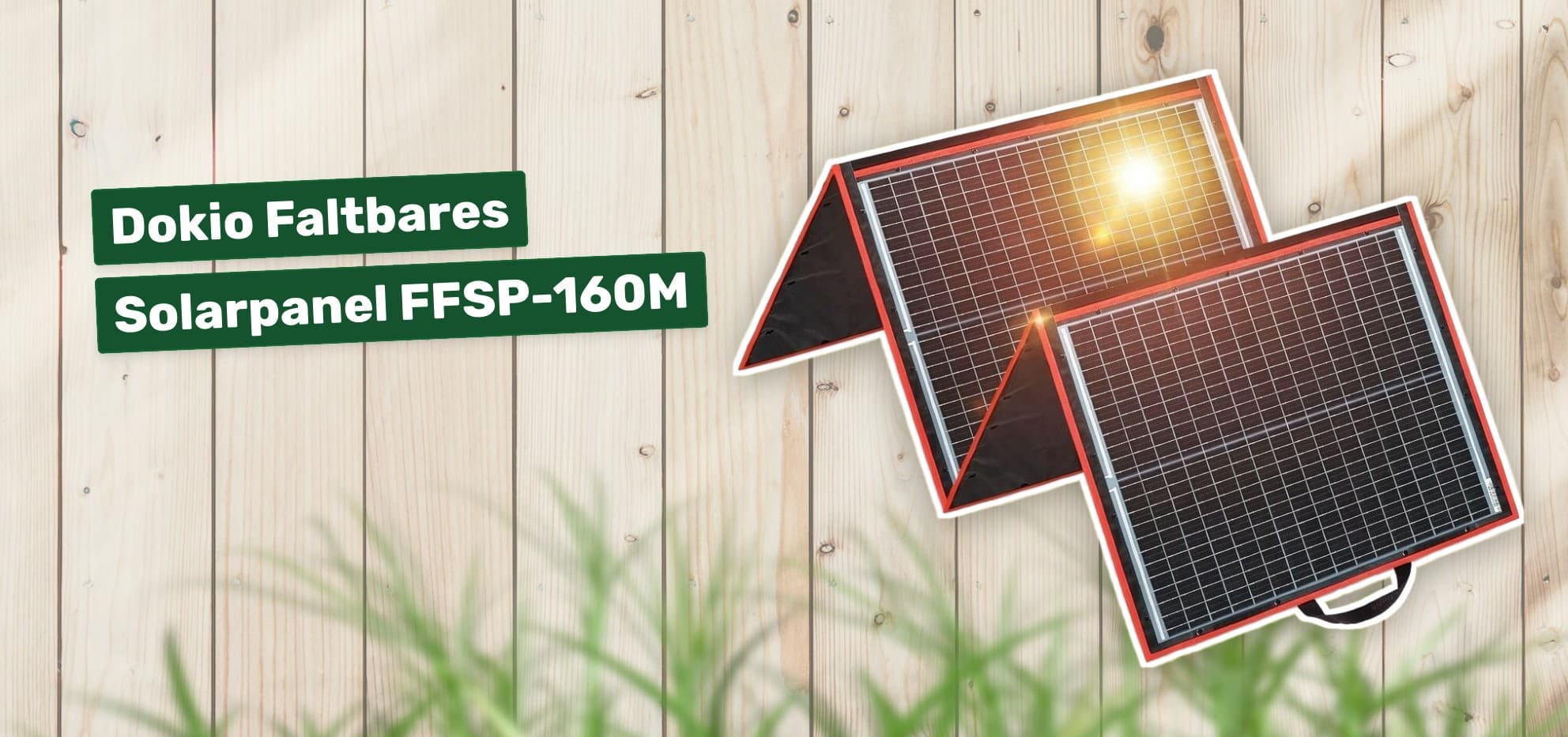 Dokio Faltbares Solarpanel FFSP-160M