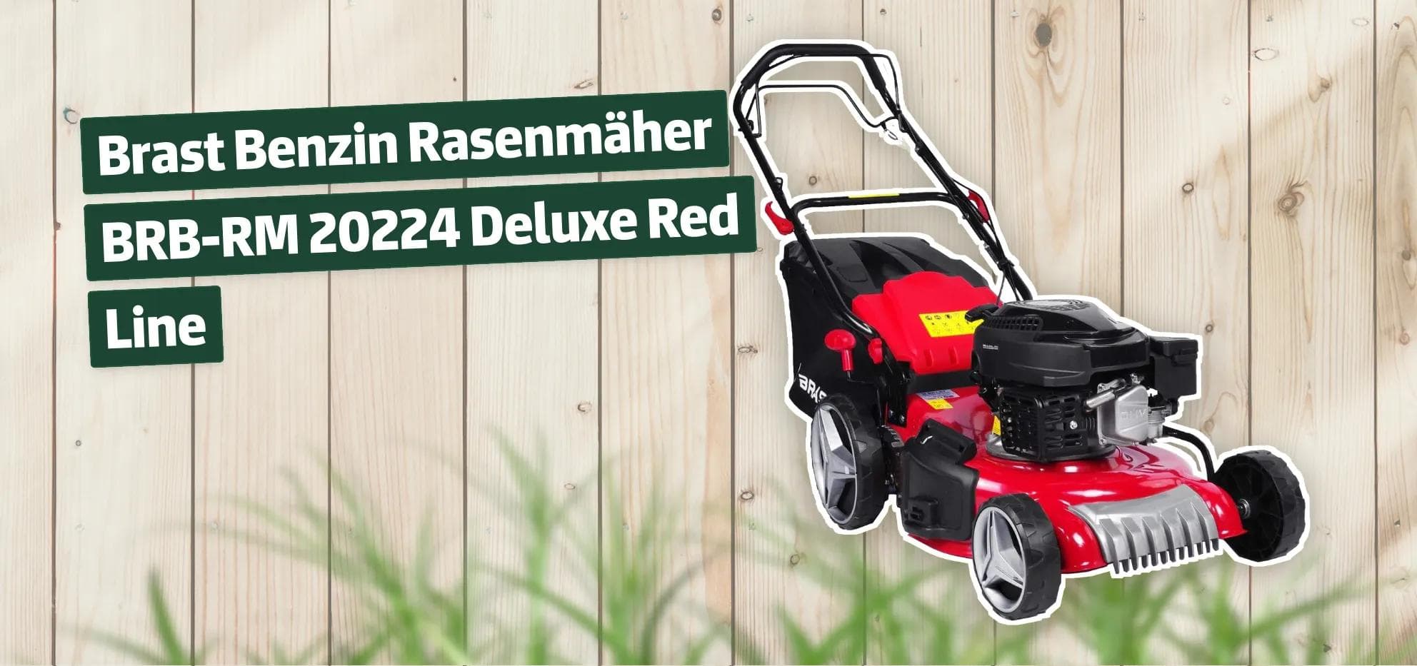 Brast Benzin Rasenmäher BRB-RM 20224 Deluxe Red Line