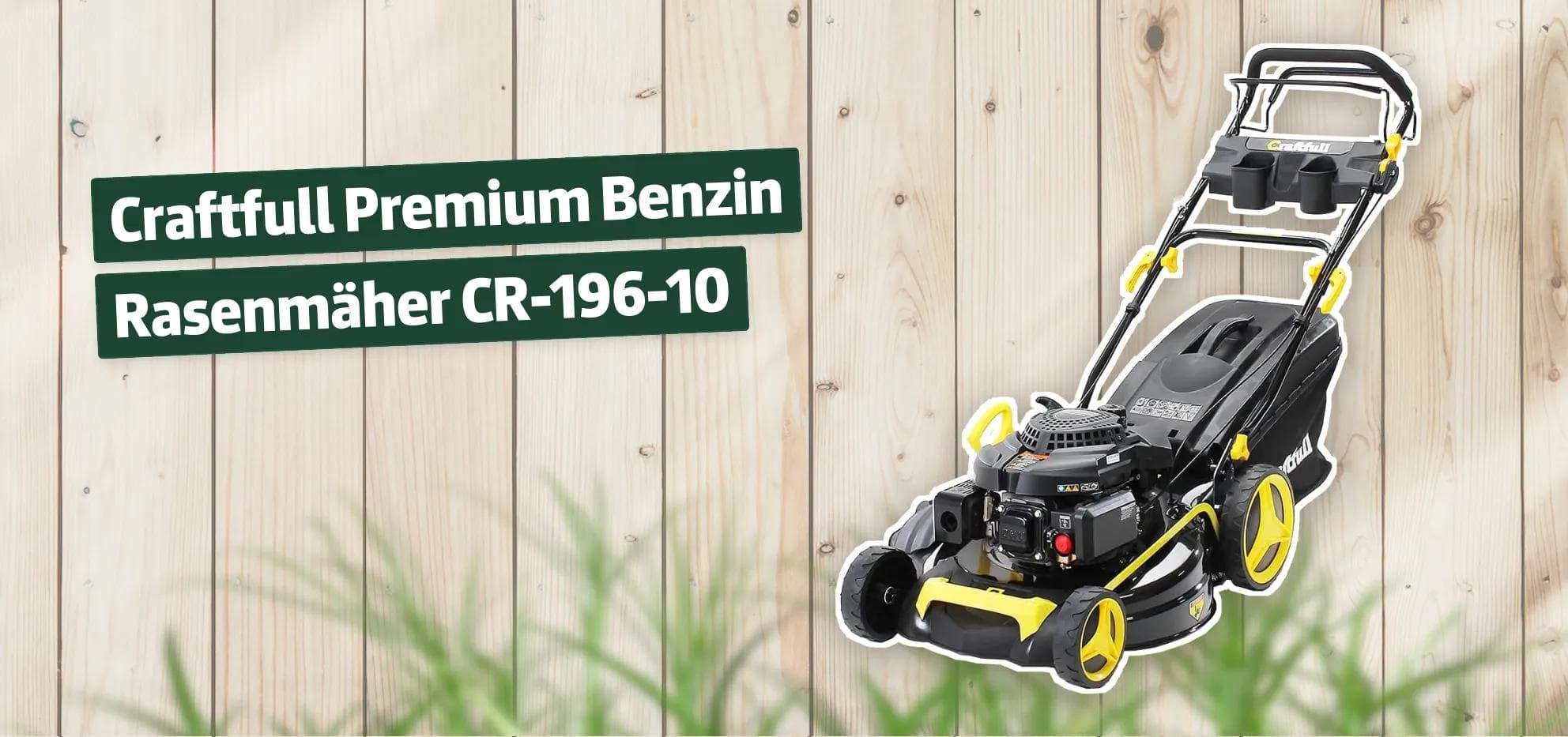 Craftfull Premium Benzin Rasenmäher CR-196-10