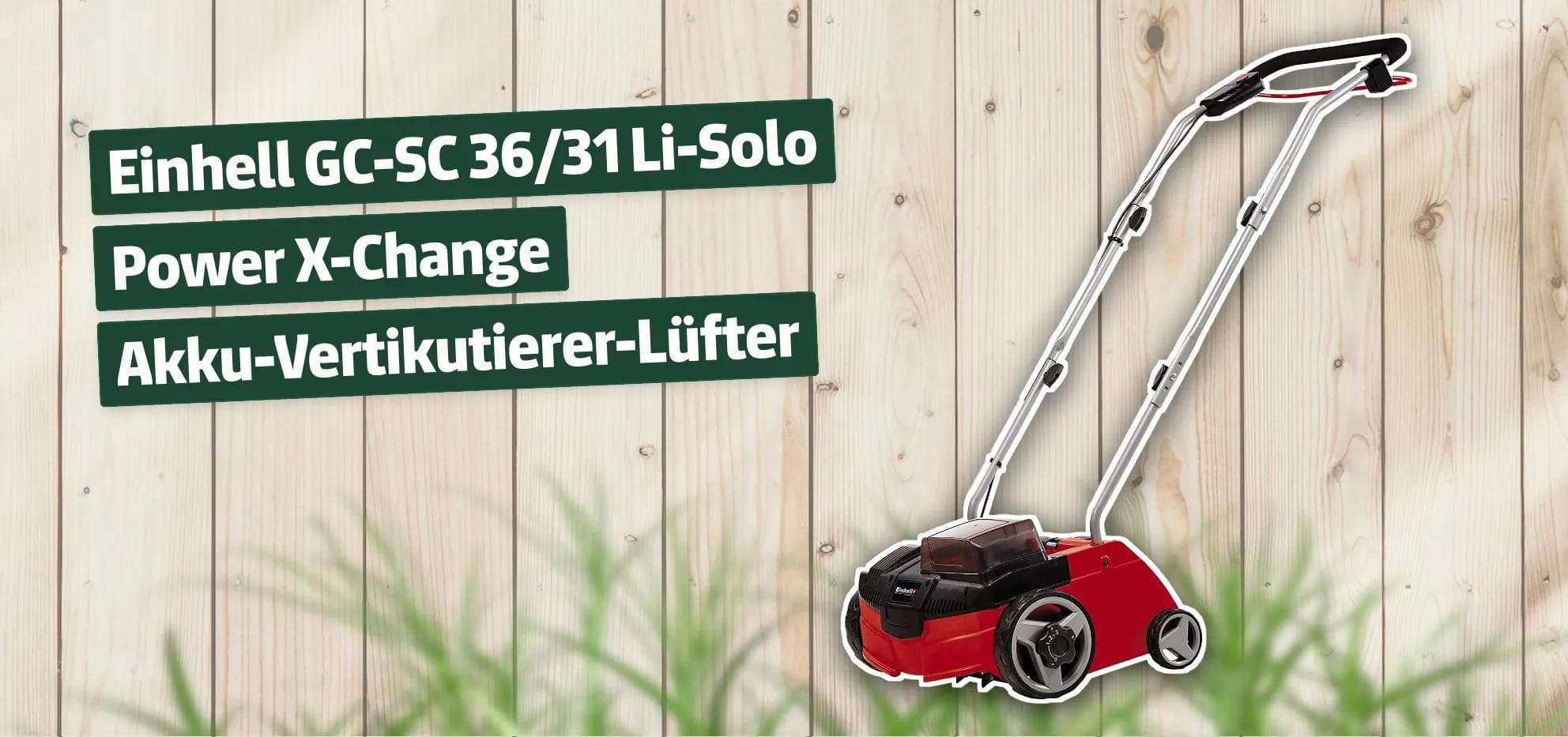 Einhell GC-SC 36/31 Li-Solo Power X-Change Akku-Vertikutierer-Lüfter