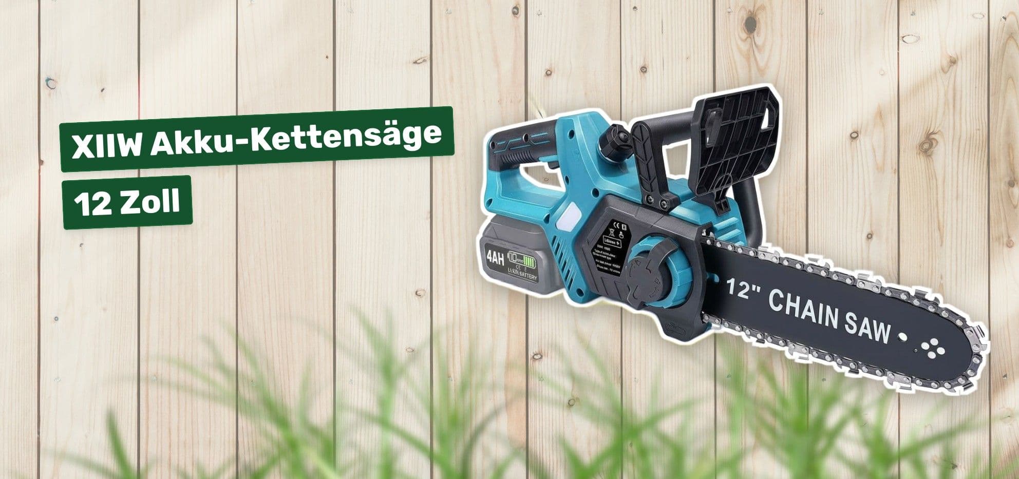 XIIW Akku-Kettensäge 12 Zoll