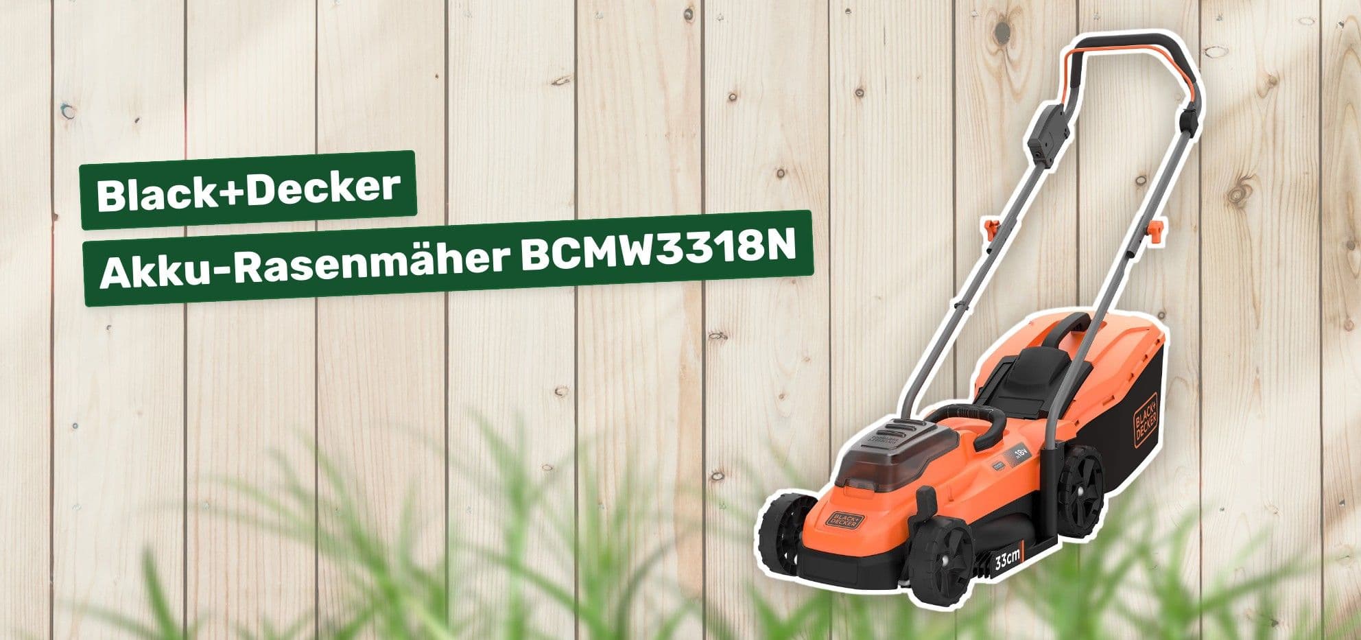 Black+Decker Akku-Rasenmäher BCMW3318N