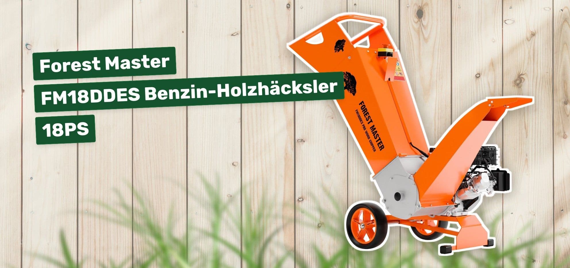 Forest Master FM18DDES Benzin-Holzhäcksler 18PS