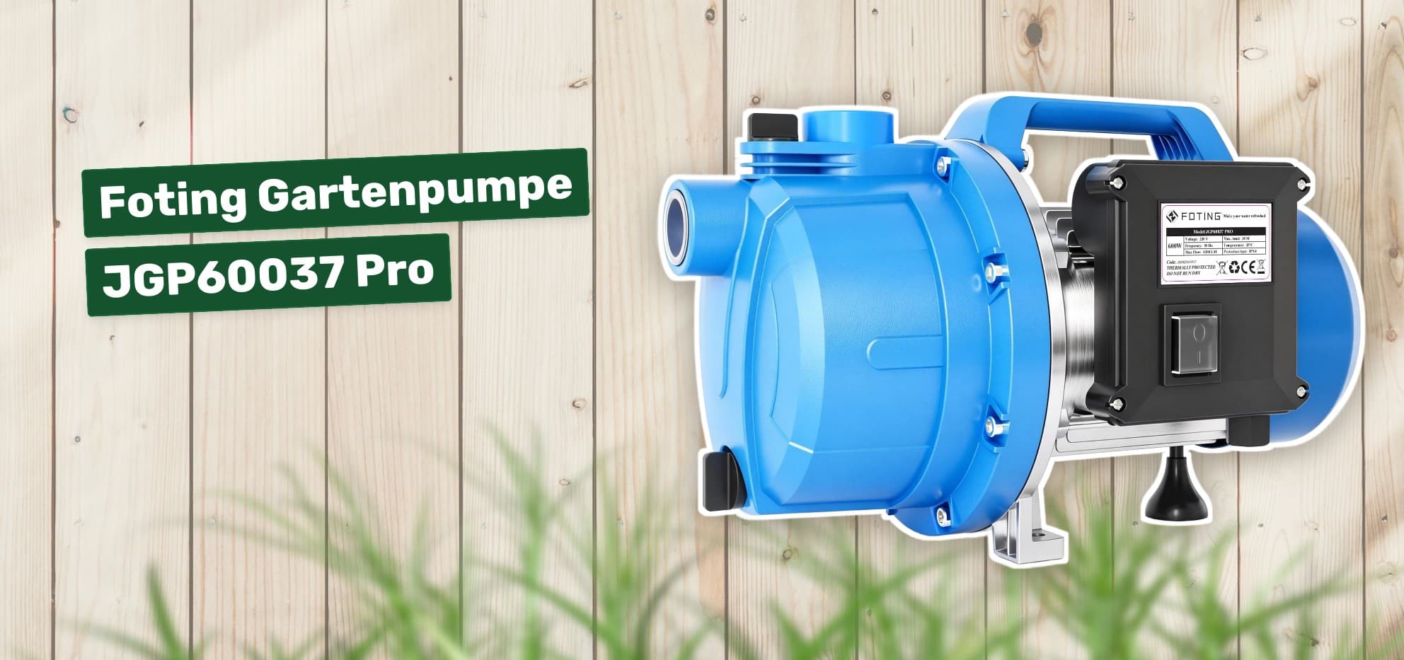 Foting Gartenpumpe JGP60037 Pro