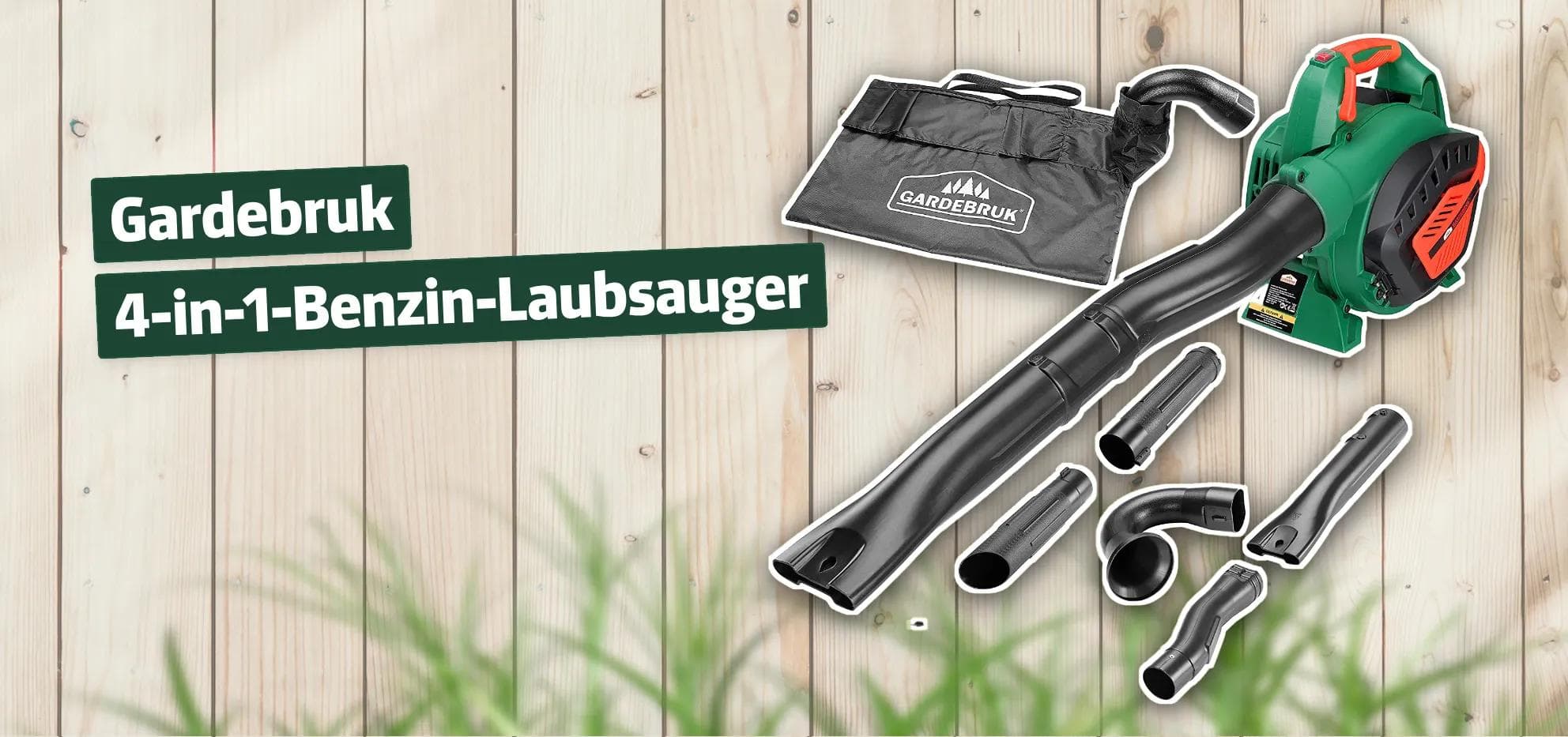 Gardebruk 4-in-1-Benzin-Laubsauger