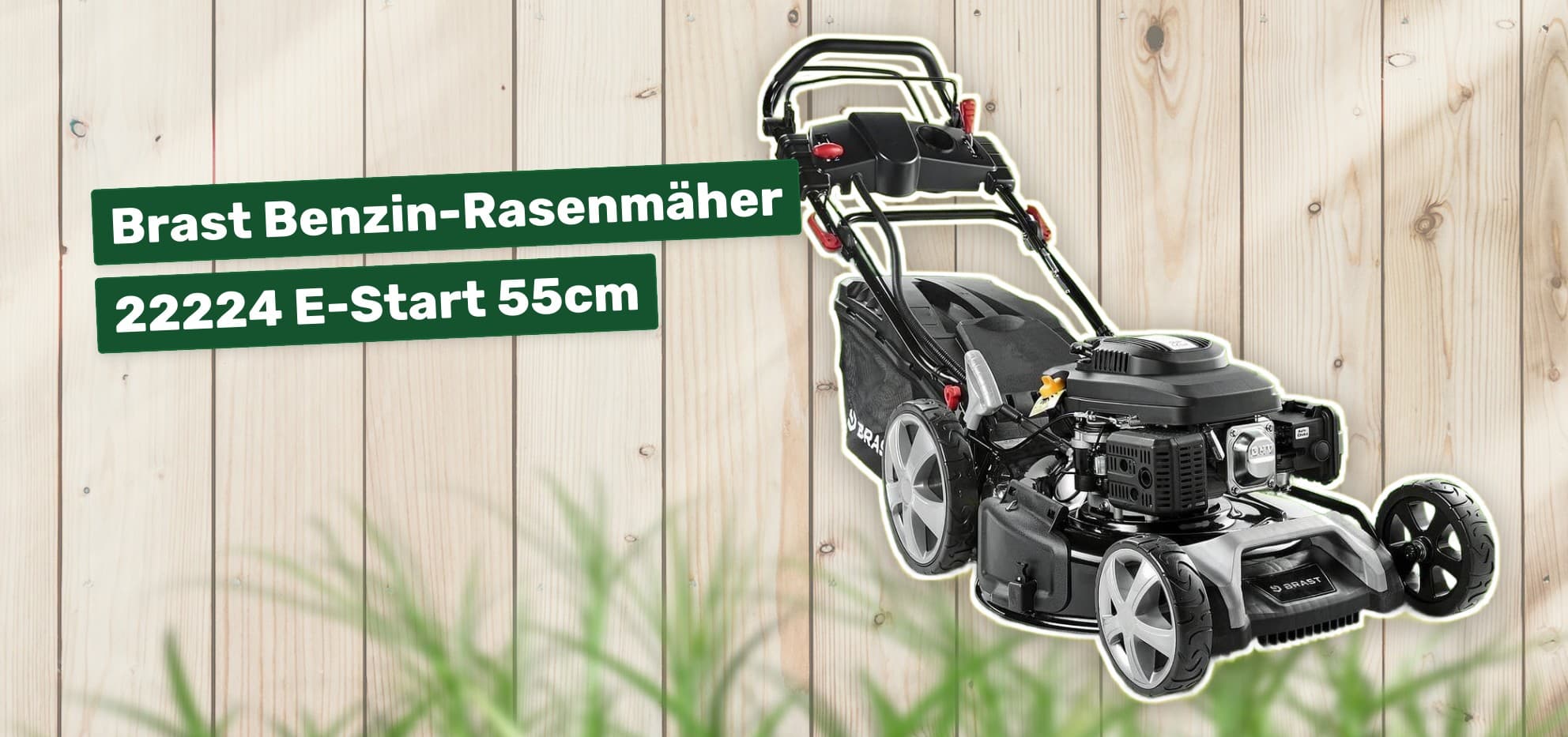Brast Benzin-Rasenmäher 22224 E-Start 55cm