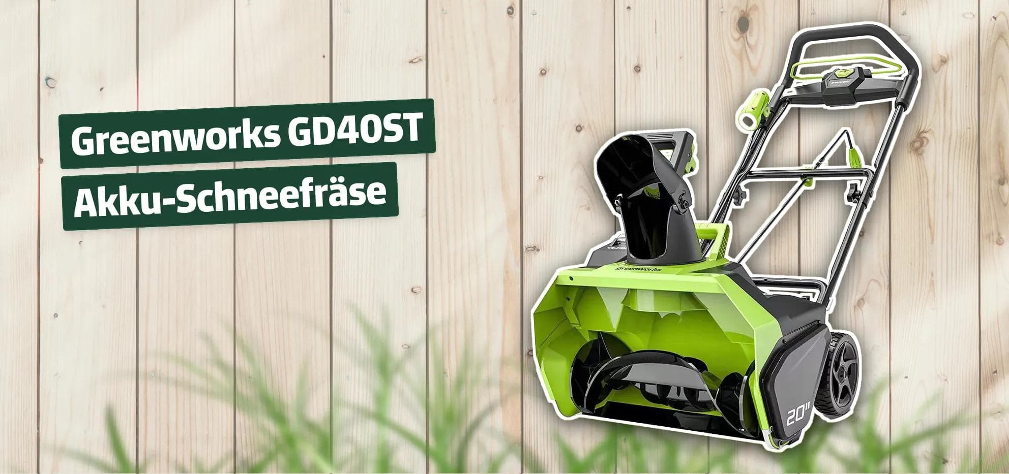 Greenworks GD40ST Akku-Schneefräse