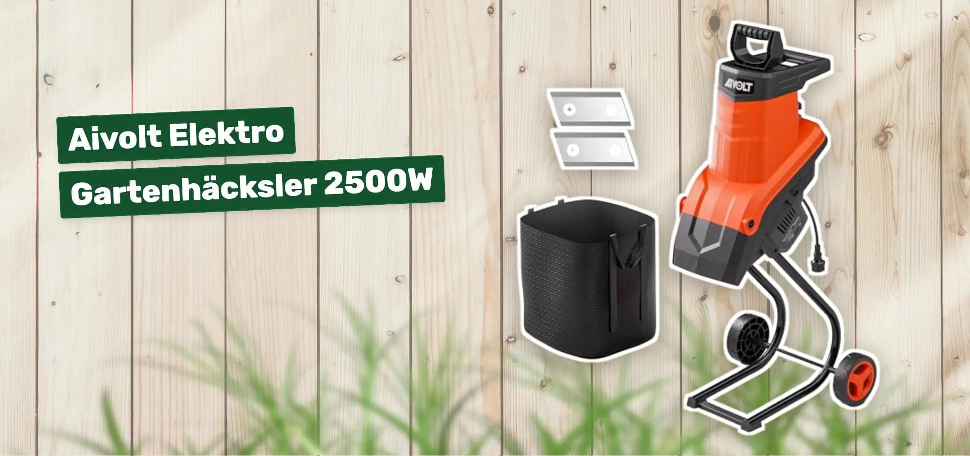 Aivolt Elektro Gartenhäcksler 2500W