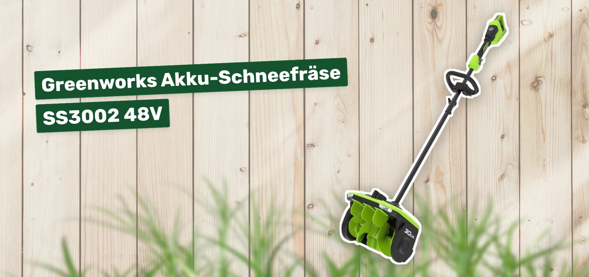 Greenworks Akku-Schneefräse SS3002 48V