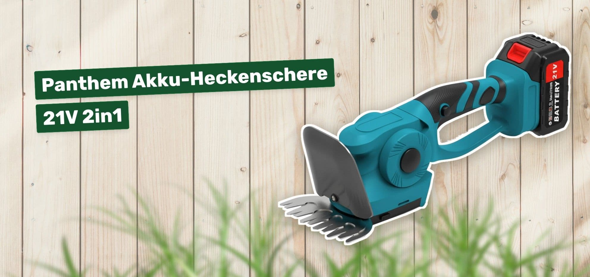 Panthem Akku-Heckenschere 21V 2in1