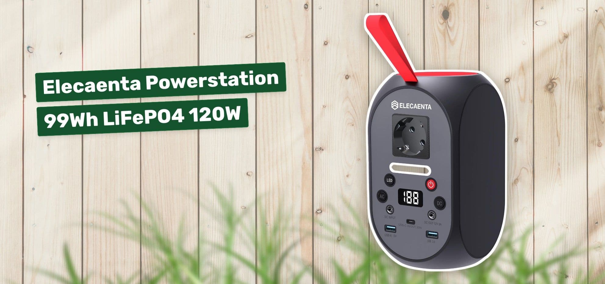 Elecaenta Powerstation 99Wh LiFePO4 120W
