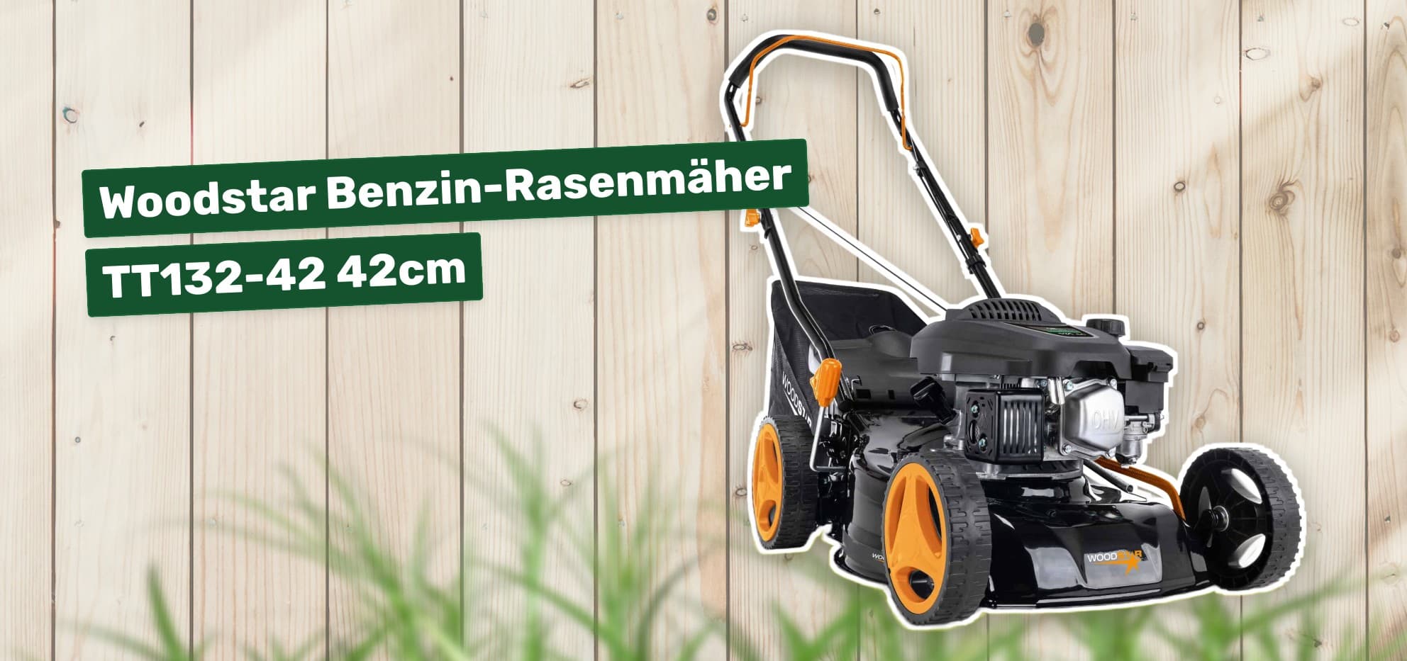 Woodstar Benzin-Rasenmäher TT132-42 42cm