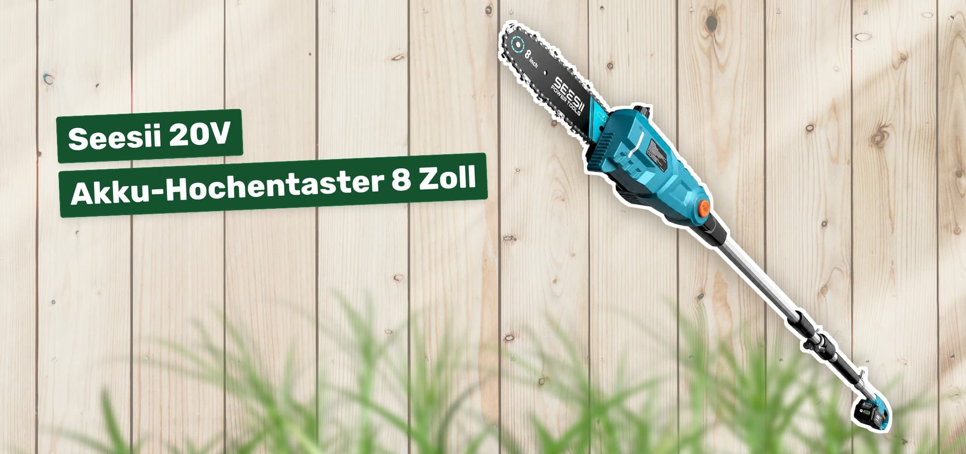 Seesii 20V Akku-Hochentaster 8 Zoll