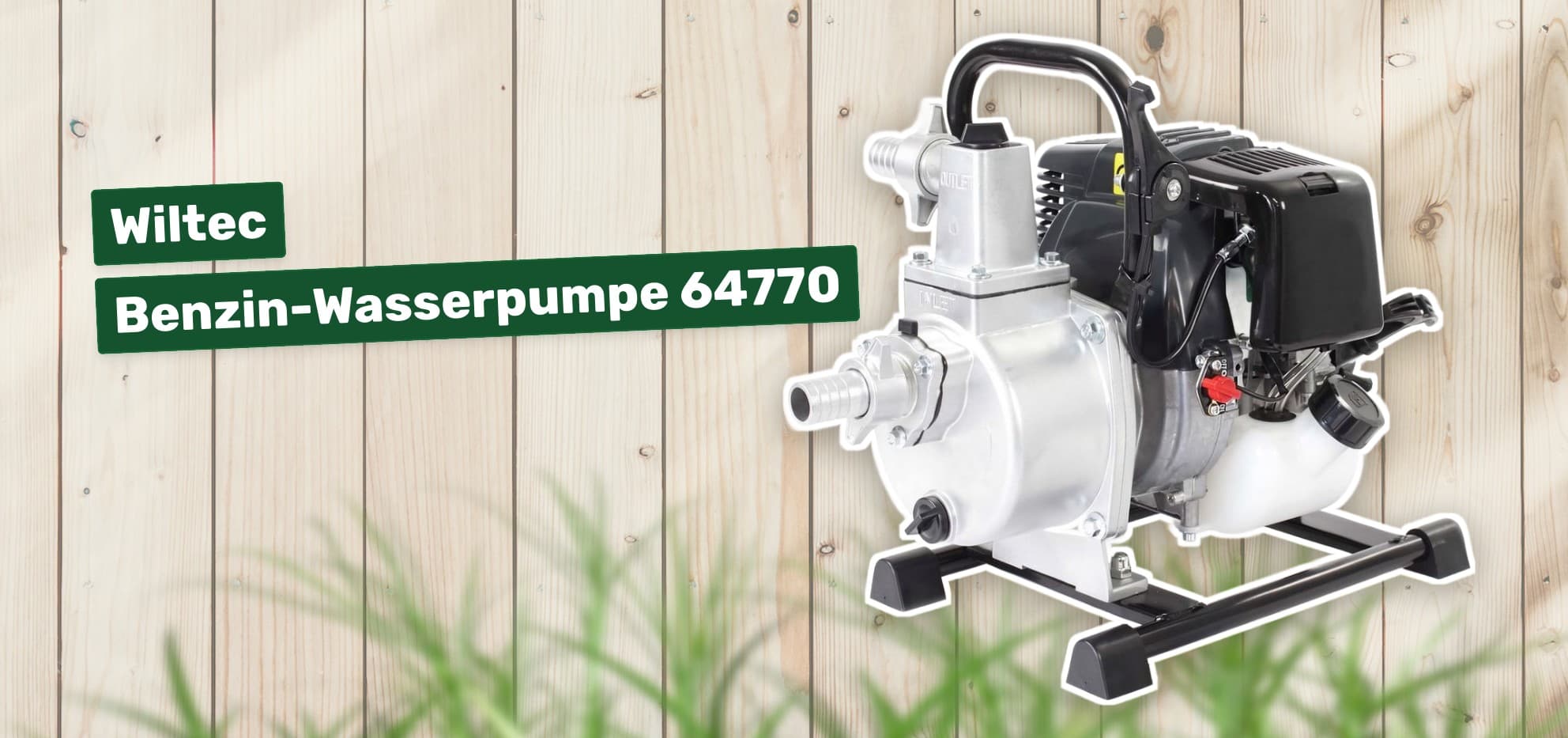 Wiltec Benzin-Wasserpumpe 64770