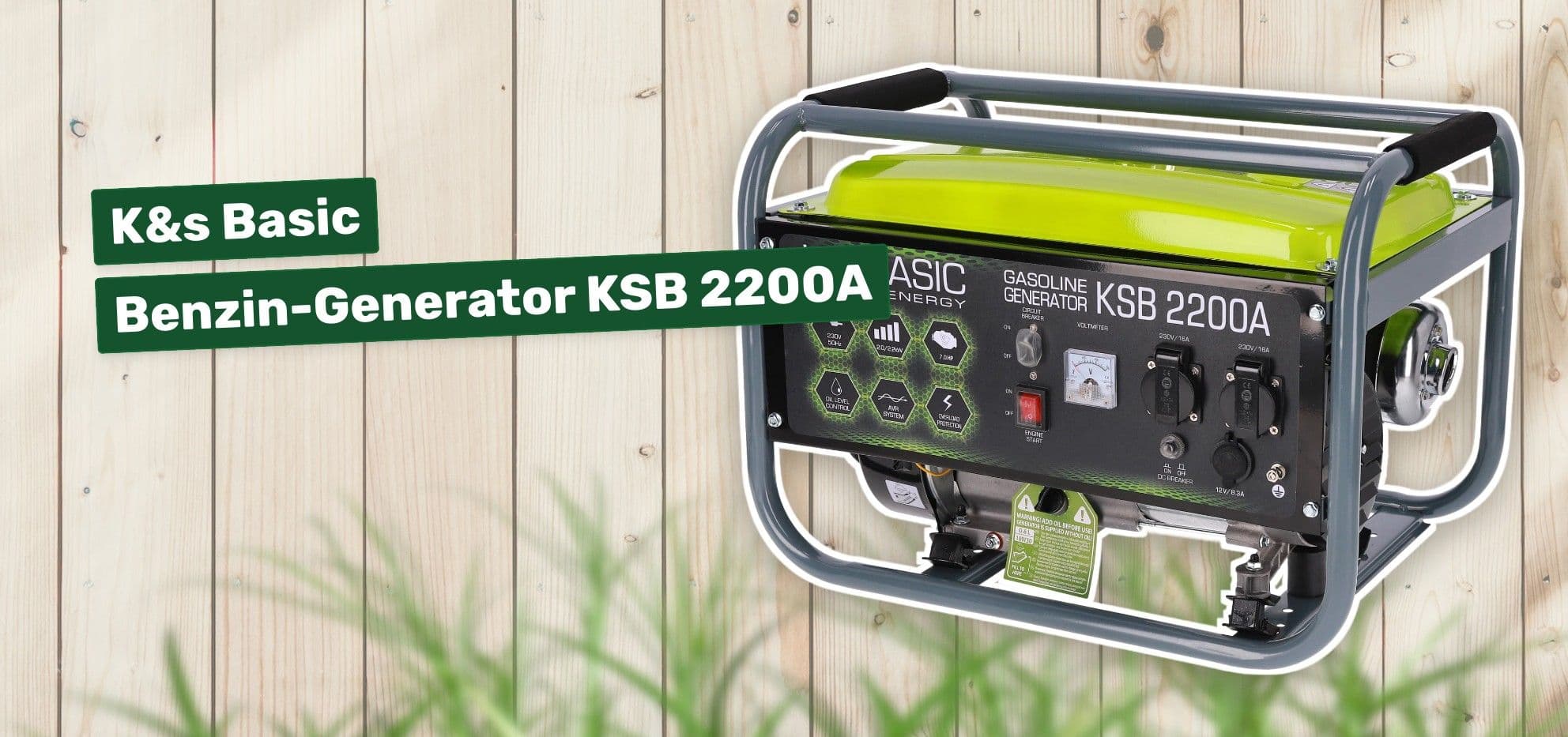 K&s Basic Benzin-Generator KSB 2200A