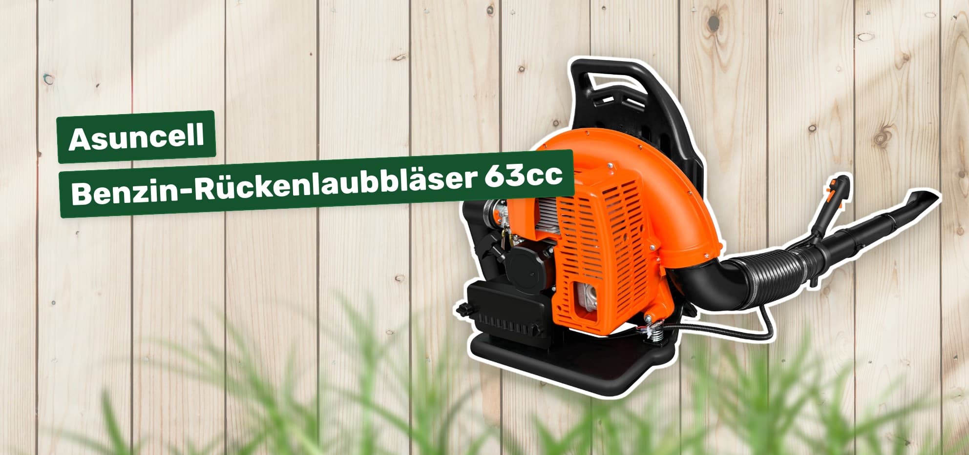 Asuncell Benzin-Rückenlaubbläser 63cc
