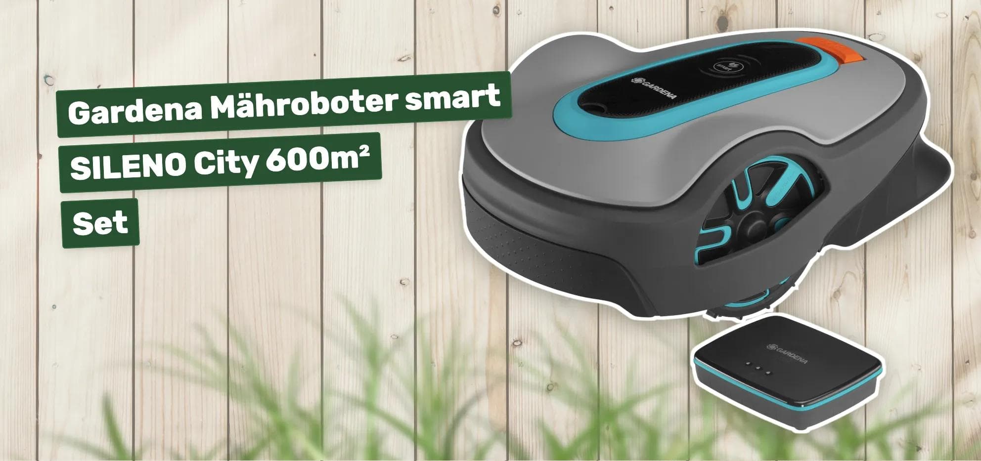 Gardena Mähroboter smart SILENO City 600m² Set