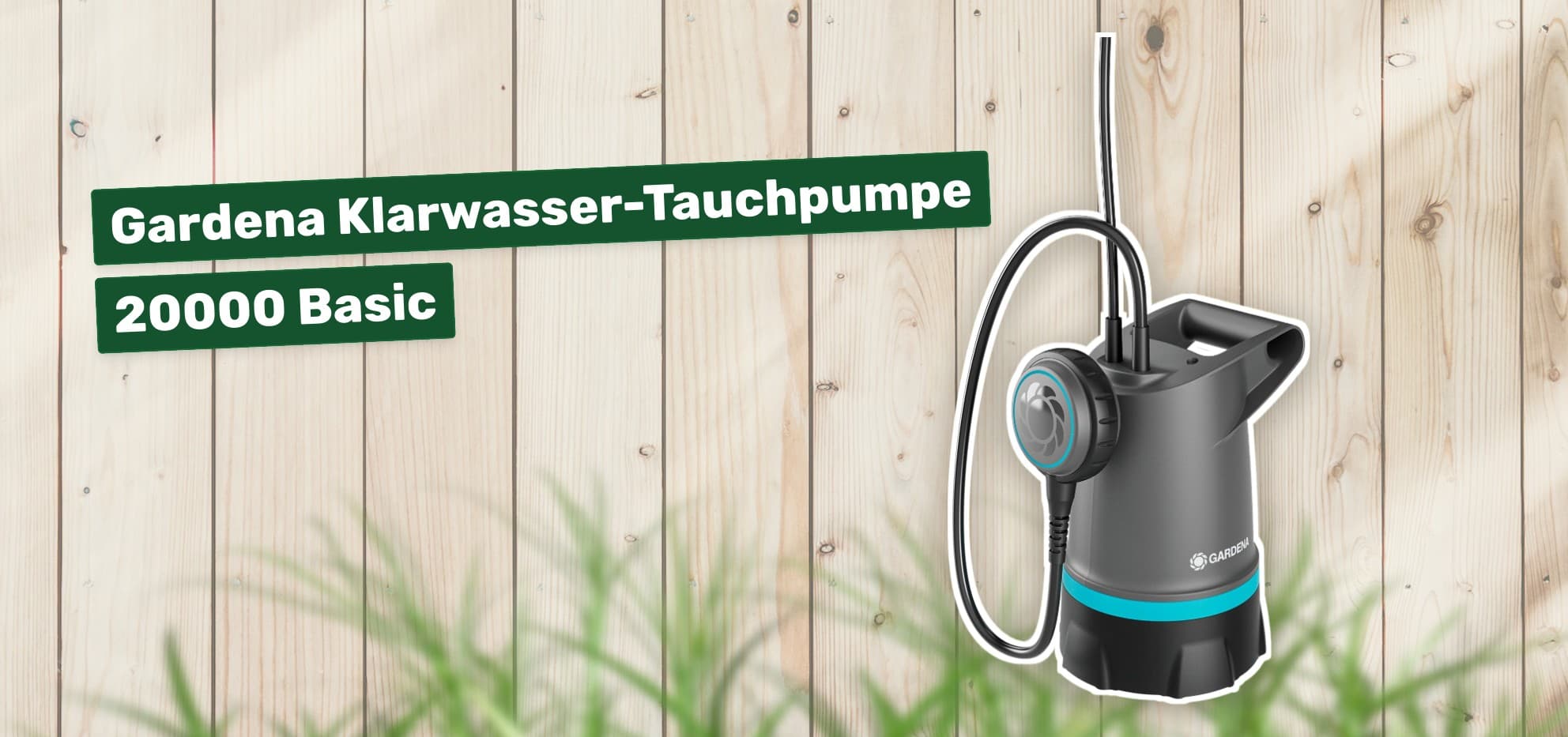 Gardena Klarwasser-Tauchpumpe 20000 Basic