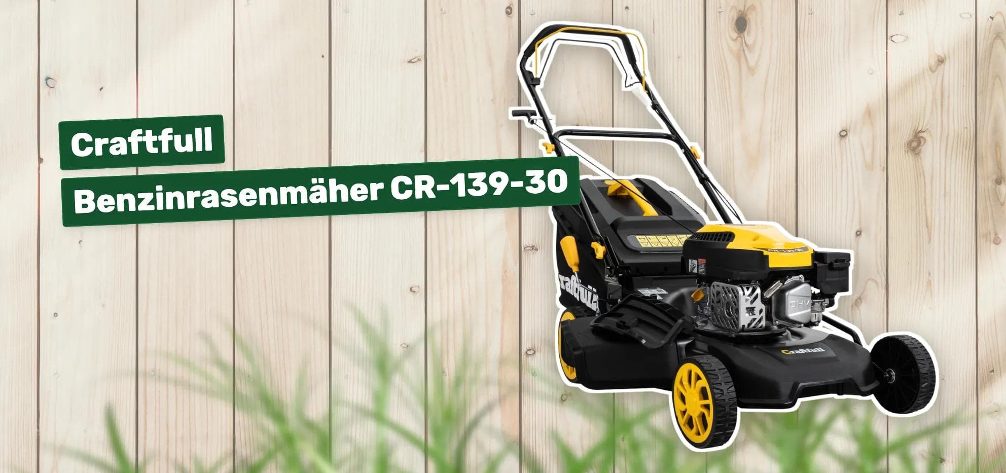 Craftfull Benzinrasenmäher CR-139-30