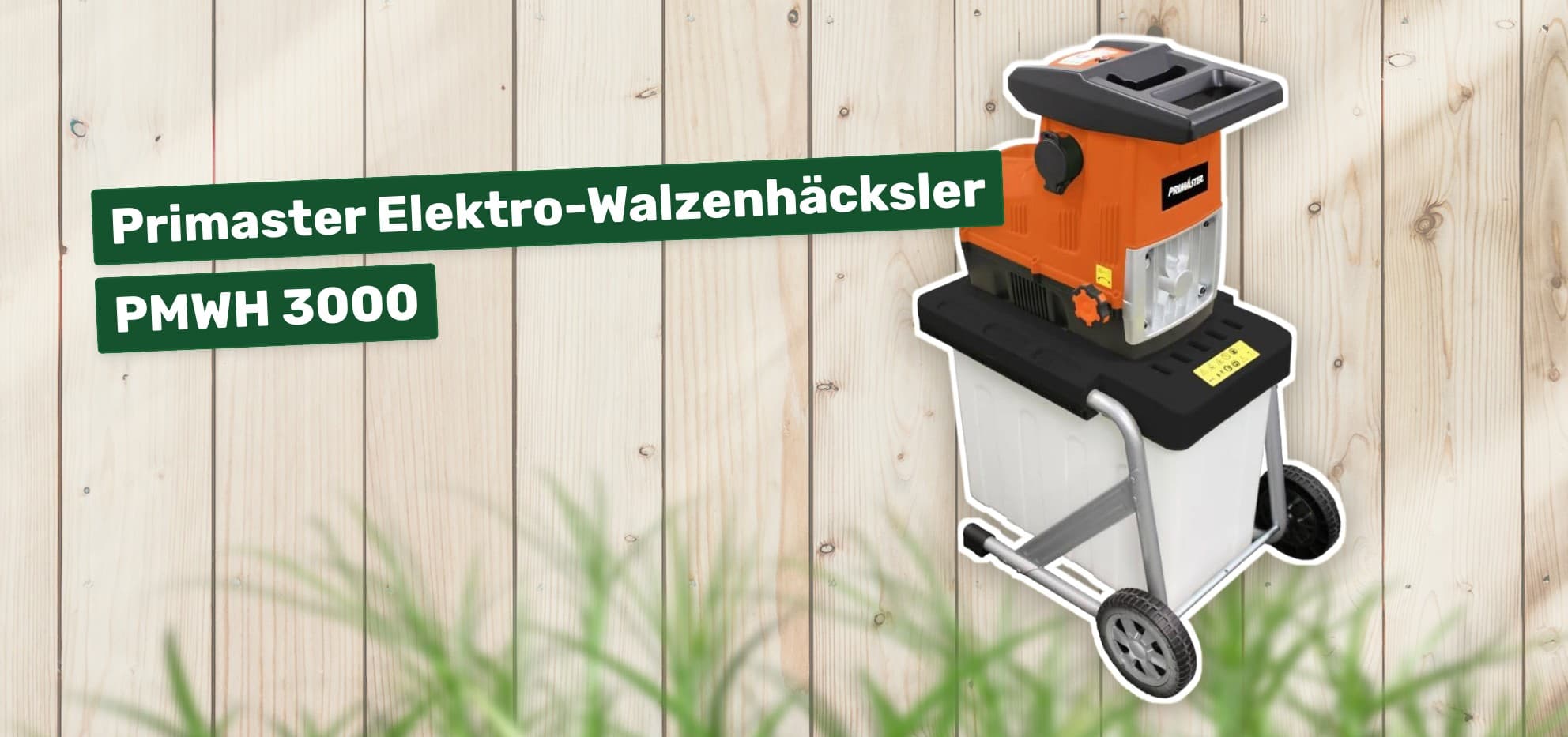 Primaster Elektro-Walzenhäcksler PMWH 3000