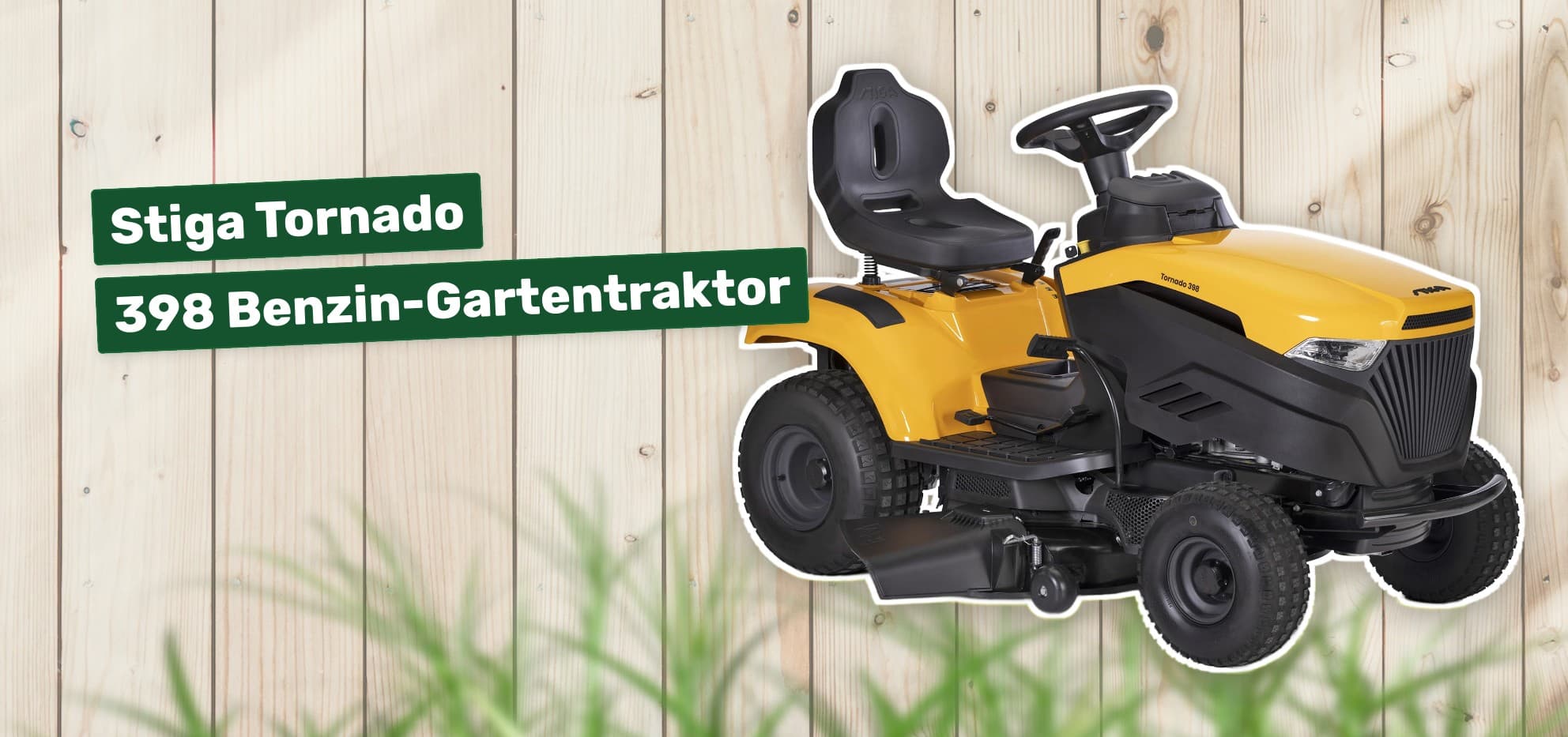 Stiga Tornado 398 Benzin-Gartentraktor