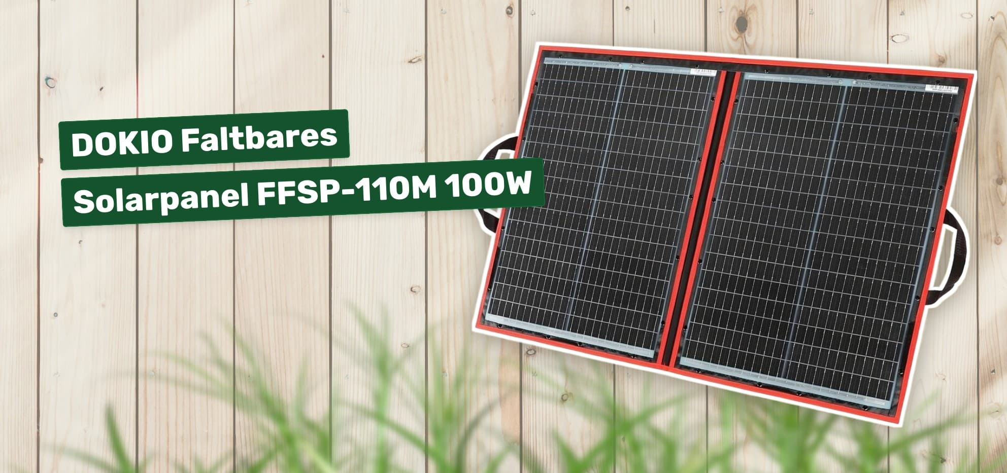 DOKIO Faltbares Solarpanel FFSP-110M 100W