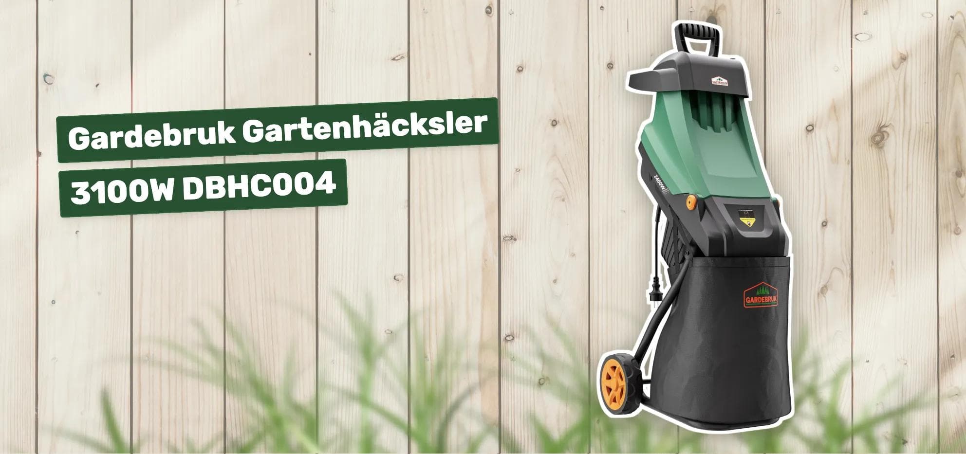 Gardebruk Gartenhäcksler 3100W DBHC004