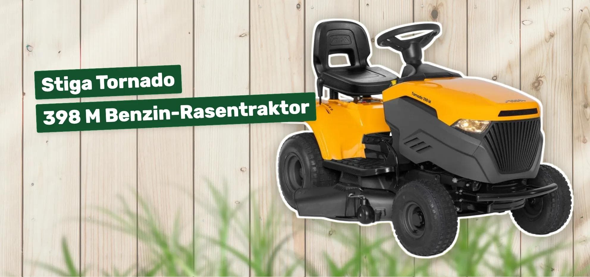 Stiga Tornado 398 M Benzin-Rasentraktor