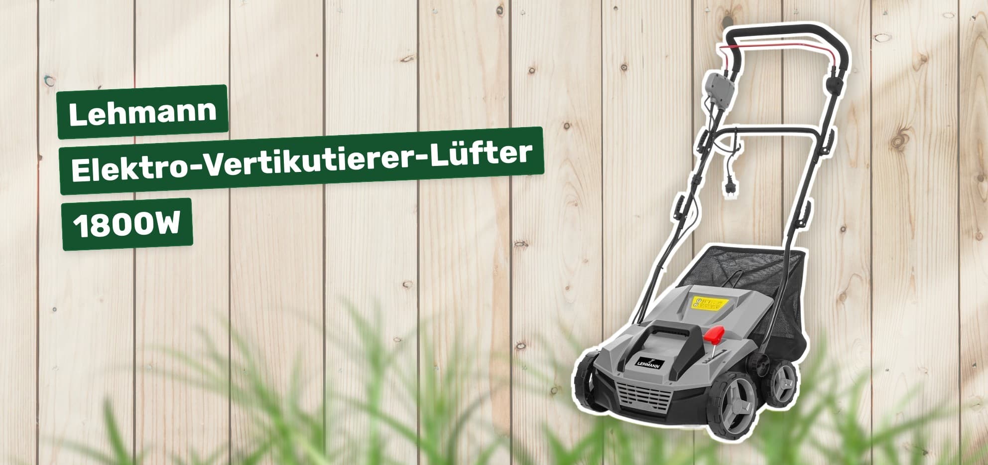 Lehmann Elektro-Vertikutierer-Lüfter 1800W