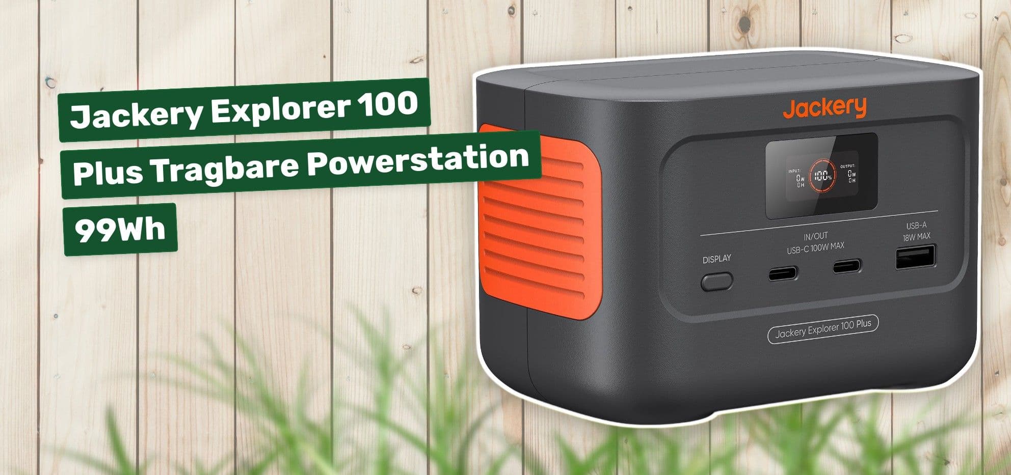 Jackery Explorer 100 Plus Tragbare Powerstation 99Wh