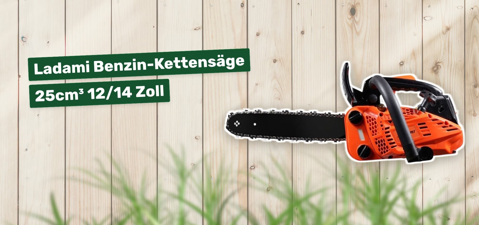 Ladami Benzin-Kettensäge 25cm³ 12/14 Zoll
