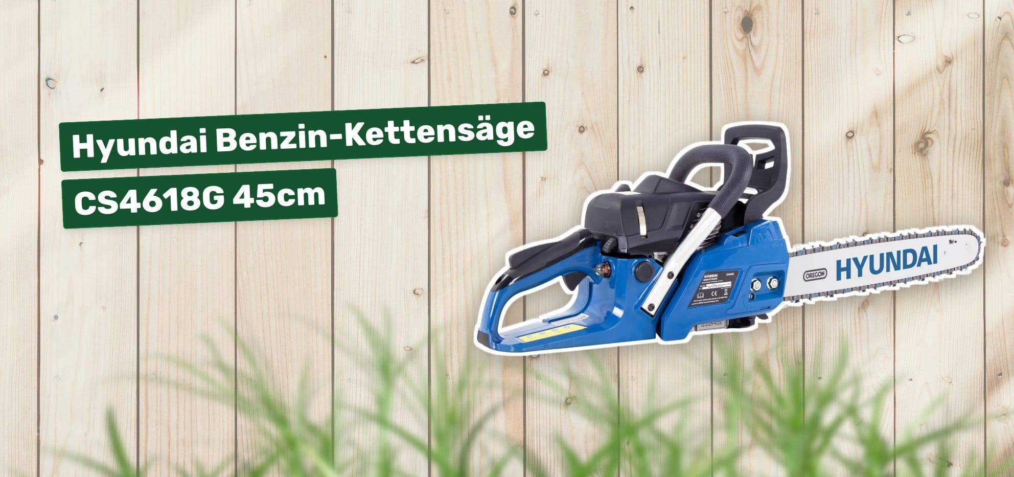 Hyundai Benzin-Kettensäge CS4618G 45cm