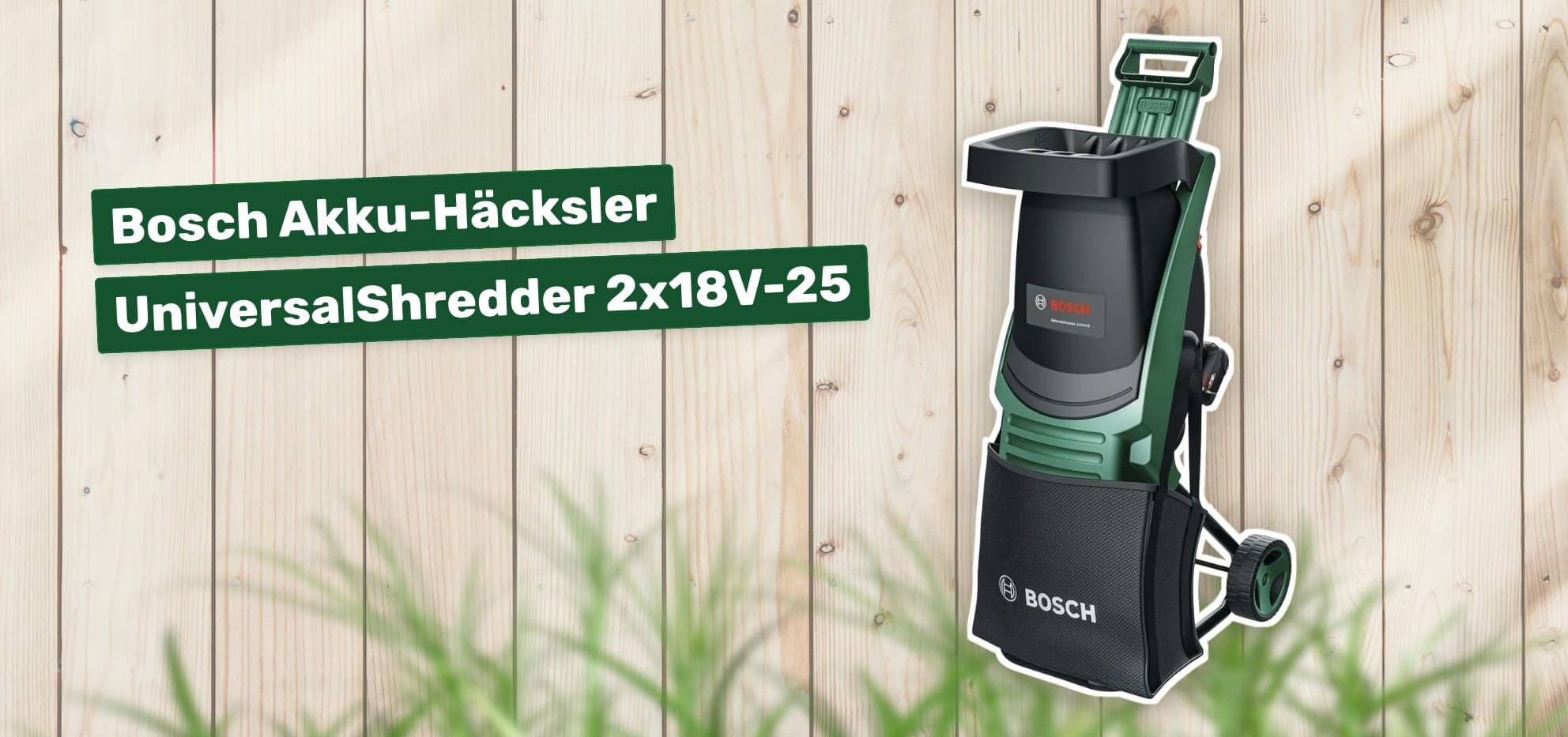Bosch Akku-Häcksler UniversalShredder 2x18V-25