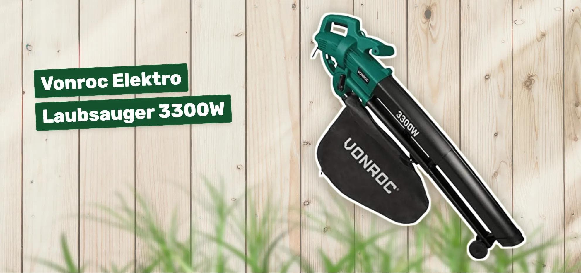 Vonroc Elektro Laubsauger 3300W