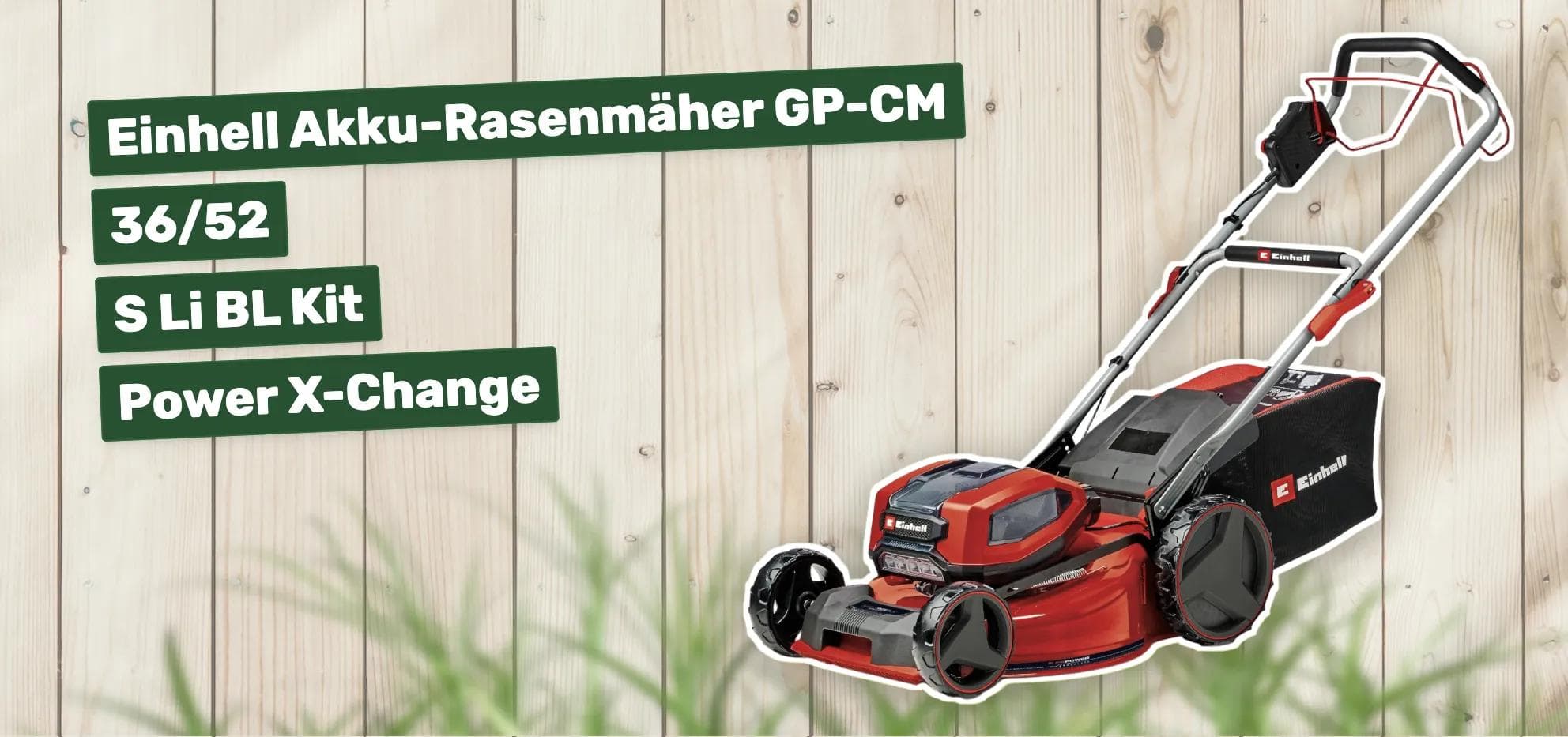 Einhell Akku-Rasenmäher GP-CM 36/52 S Li BL Kit Power X-Change