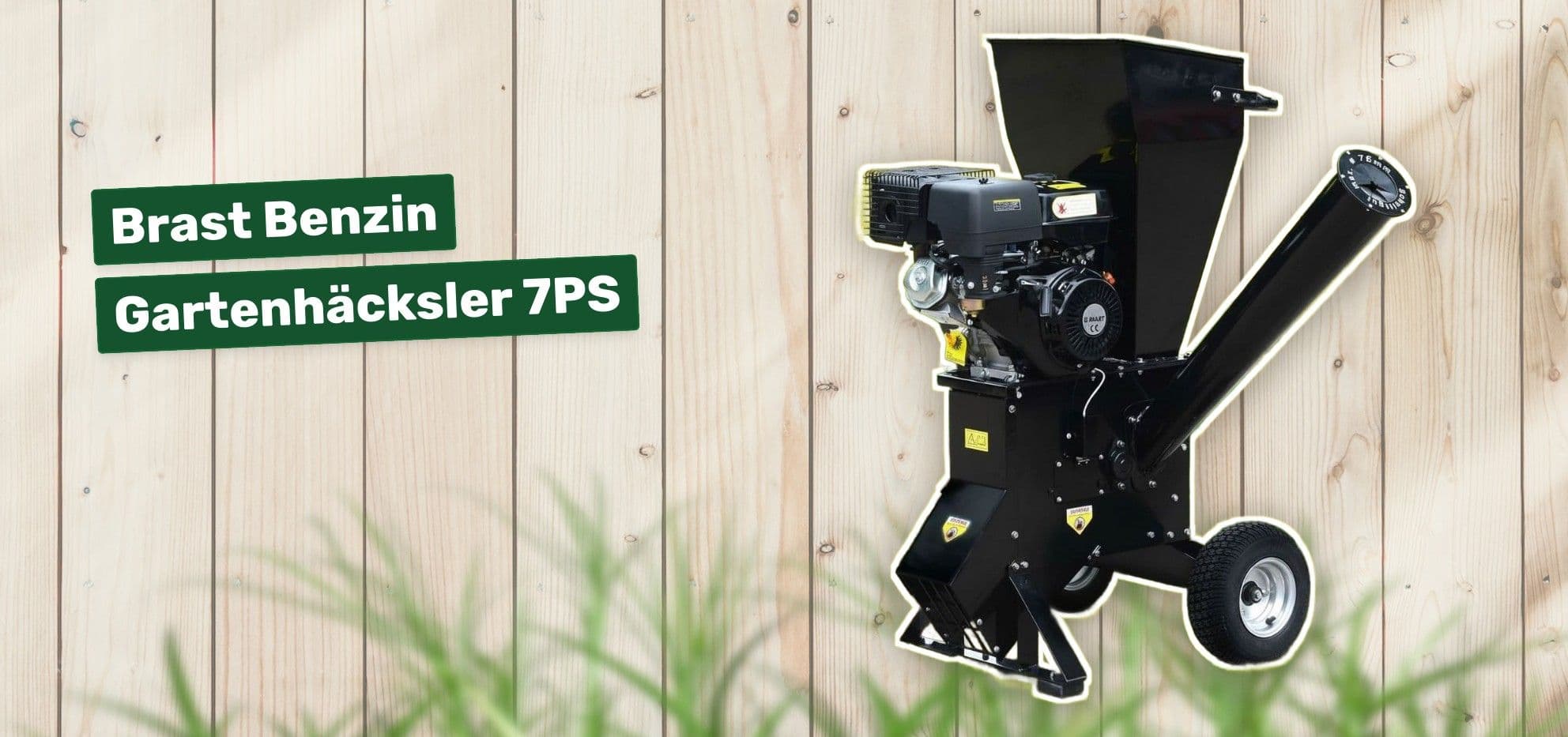 Brast Benzin Gartenhäcksler 7PS