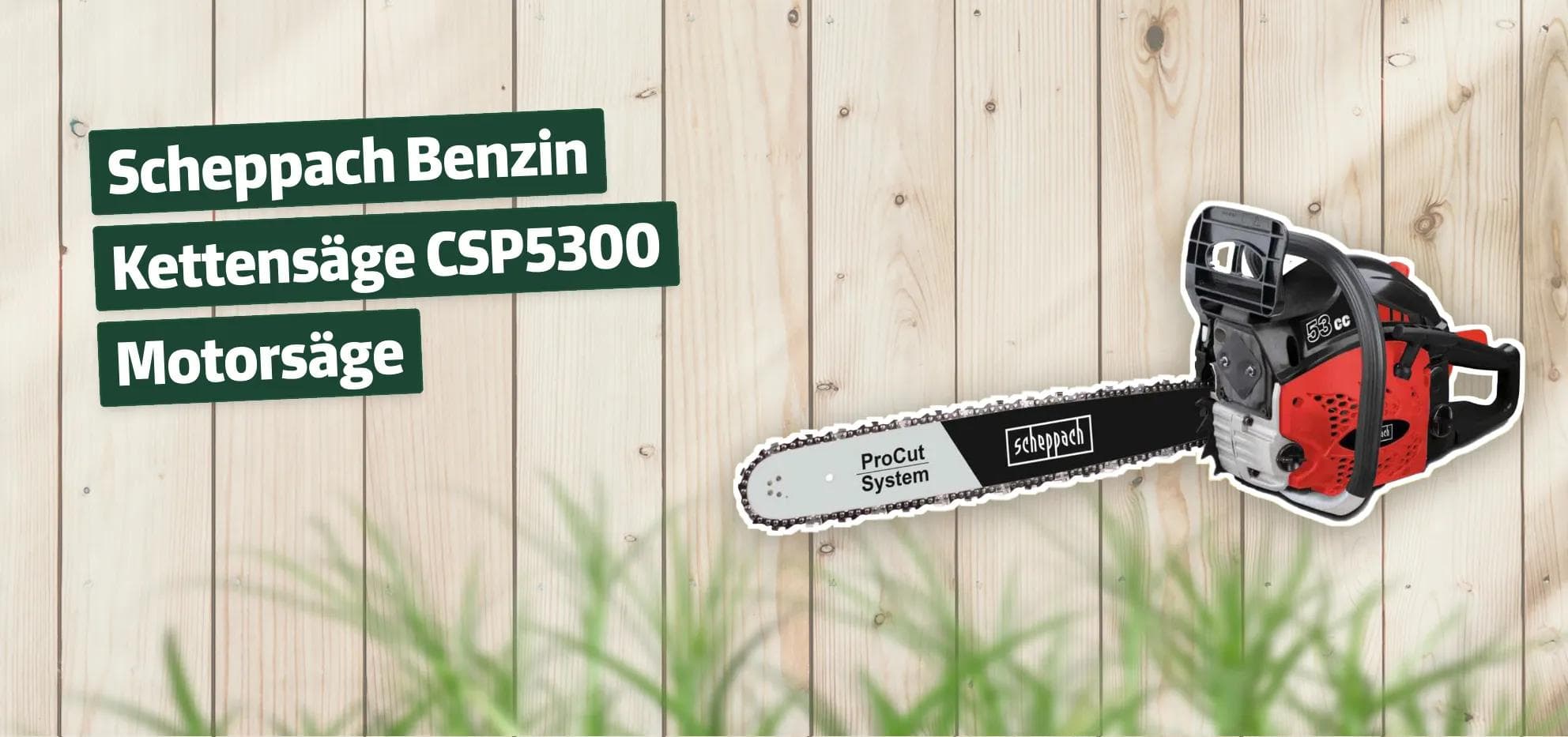 Scheppach Benzin Kettensäge CSP5300 Motorsäge