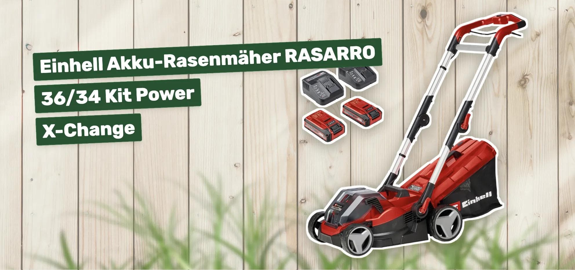 Einhell Akku-Rasenmäher RASARRO 36/34 Kit Power X-Change