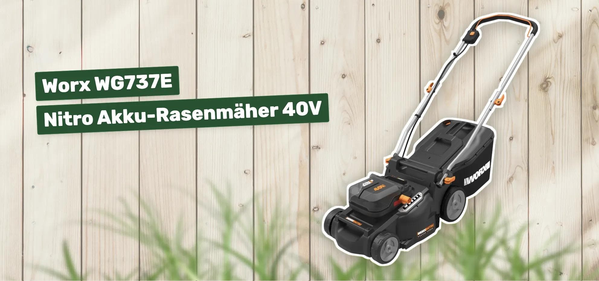 Worx WG737E Nitro Akku-Rasenmäher 40V