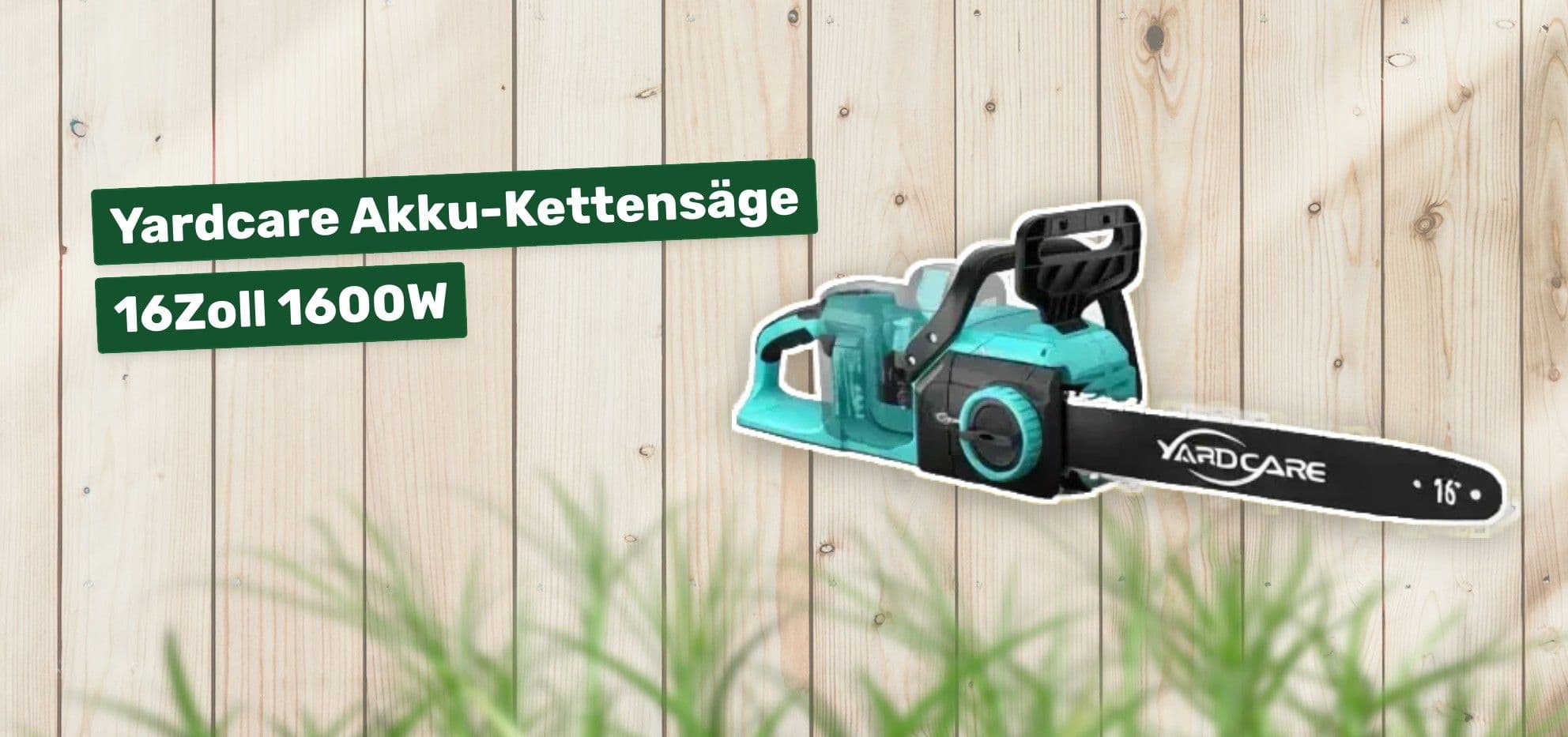Yardcare Akku-Kettensäge 16Zoll 1600W