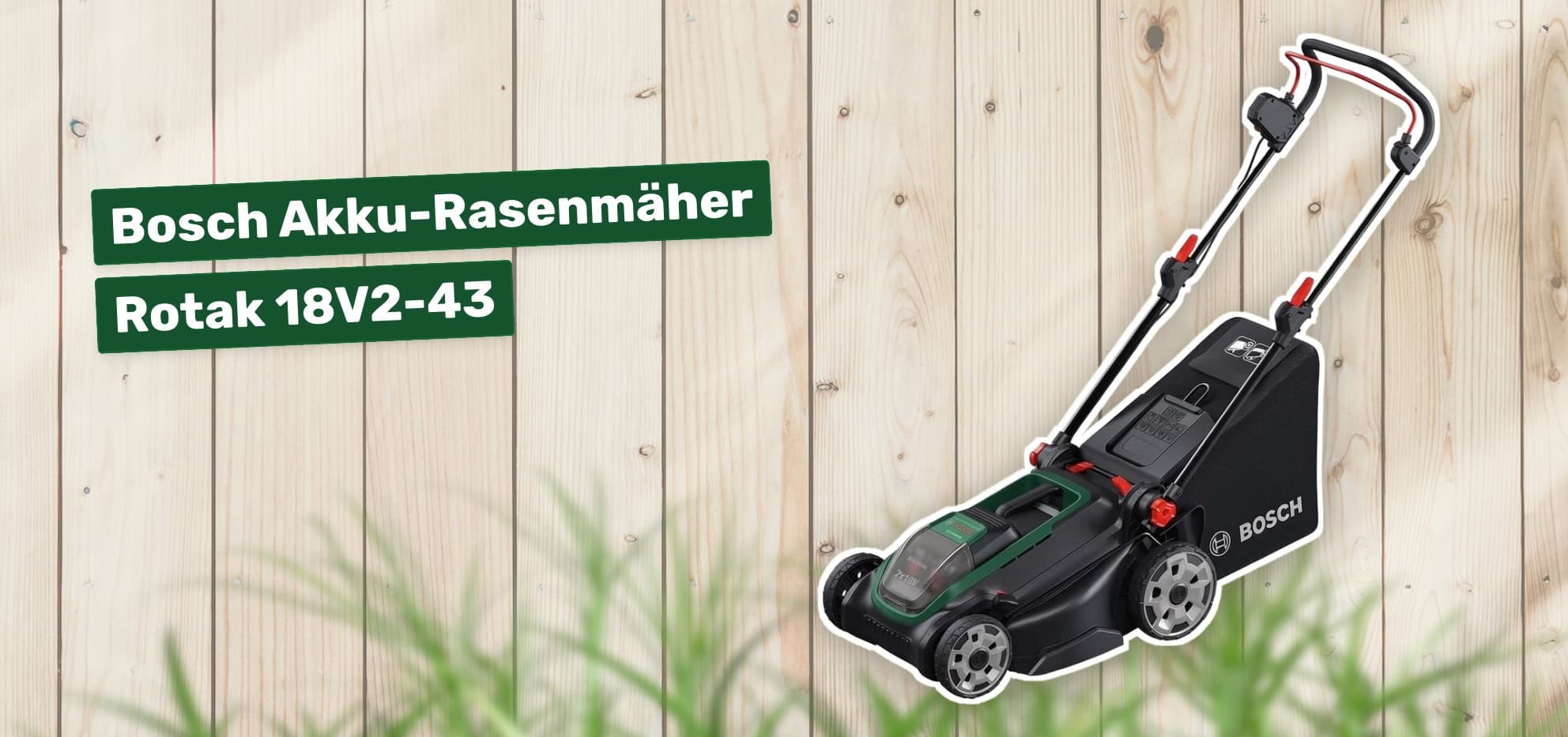 Bosch Akku-Rasenmäher Rotak 18V2-43