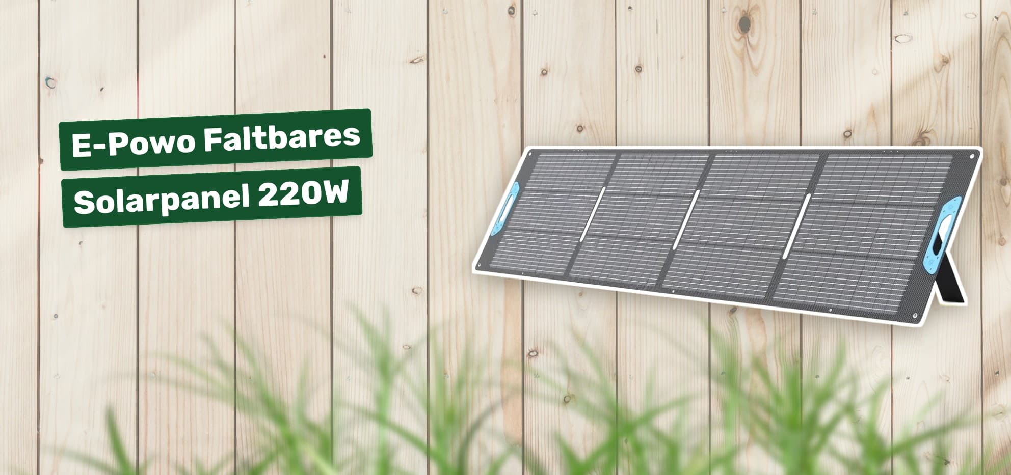 E-Powo Faltbares Solarpanel 220W