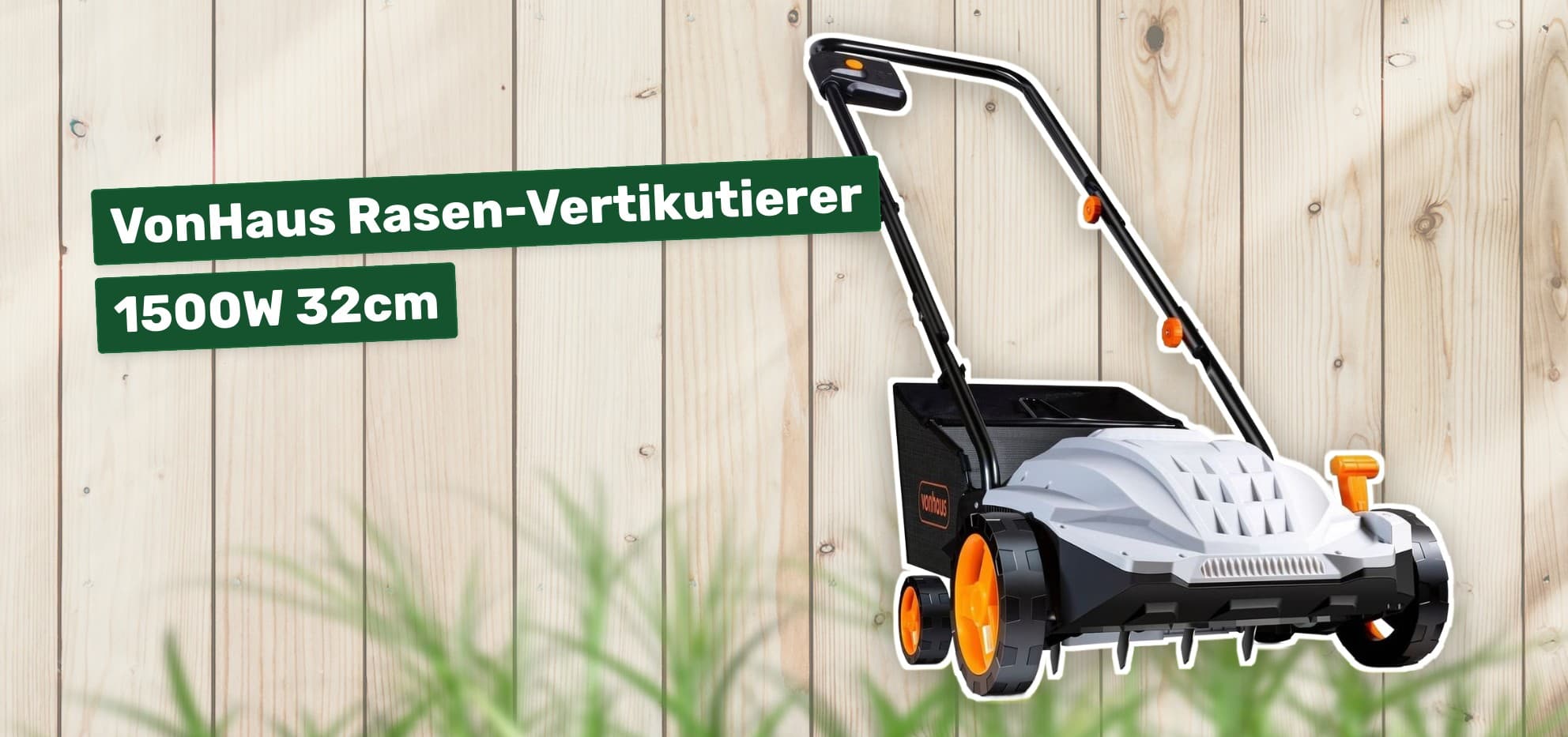 VonHaus Rasen-Vertikutierer 1500W 32cm