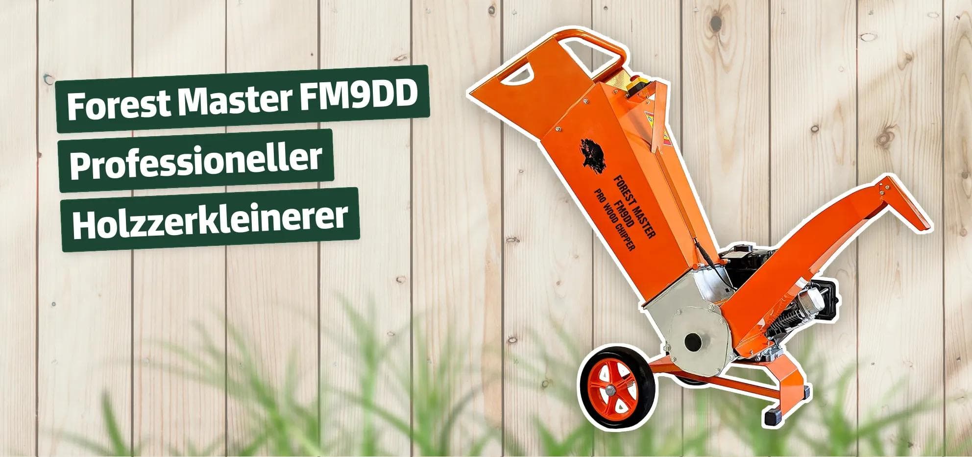 Forest Master FM9DD Professioneller Holzzerkleinerer