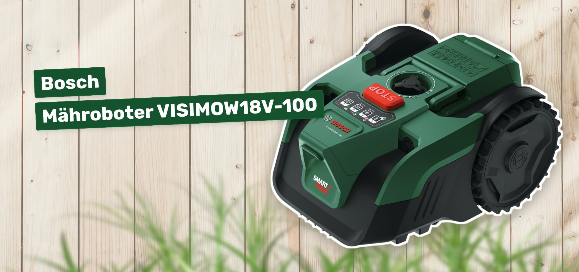 Bosch Mähroboter VISIMOW18V-100