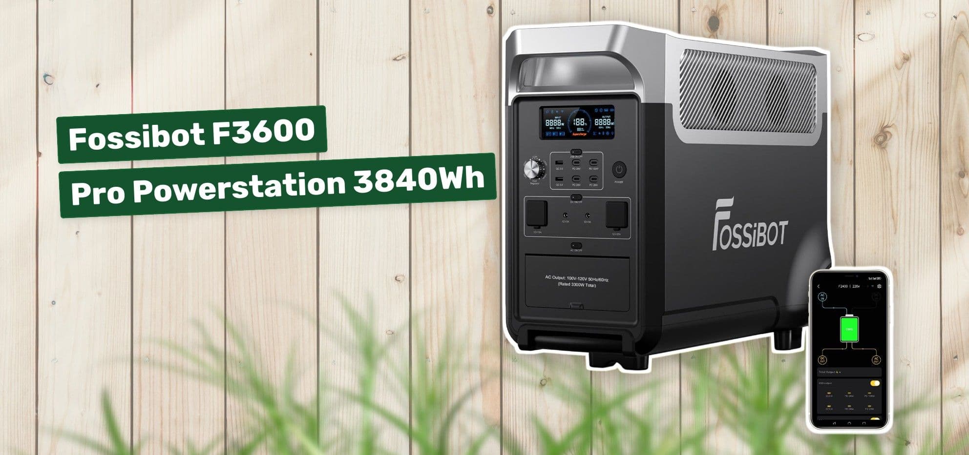 Fossibot F3600 Pro Powerstation 3840Wh