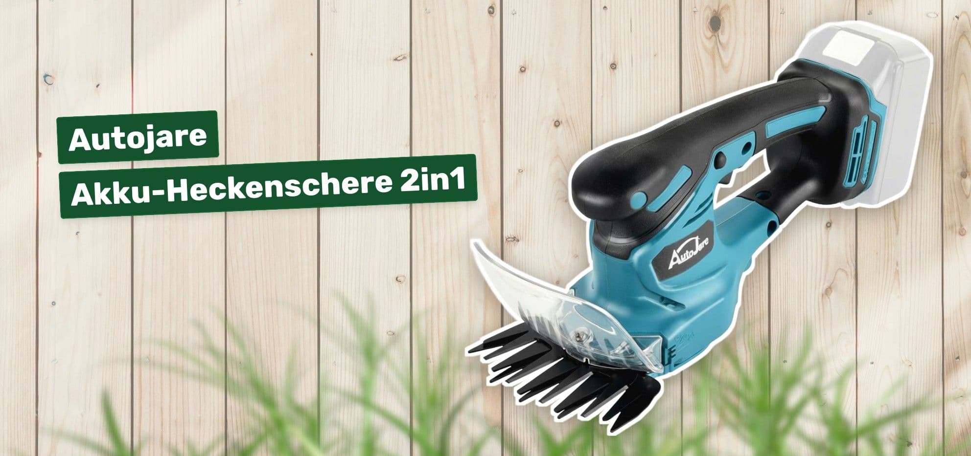 Autojare Akku-Heckenschere 2in1