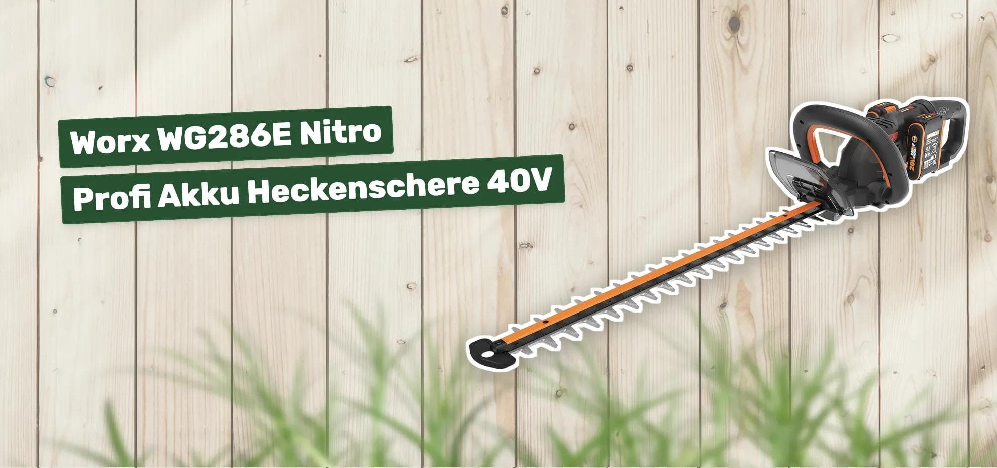 Worx WG286E Nitro Profi Akku Heckenschere 40V
